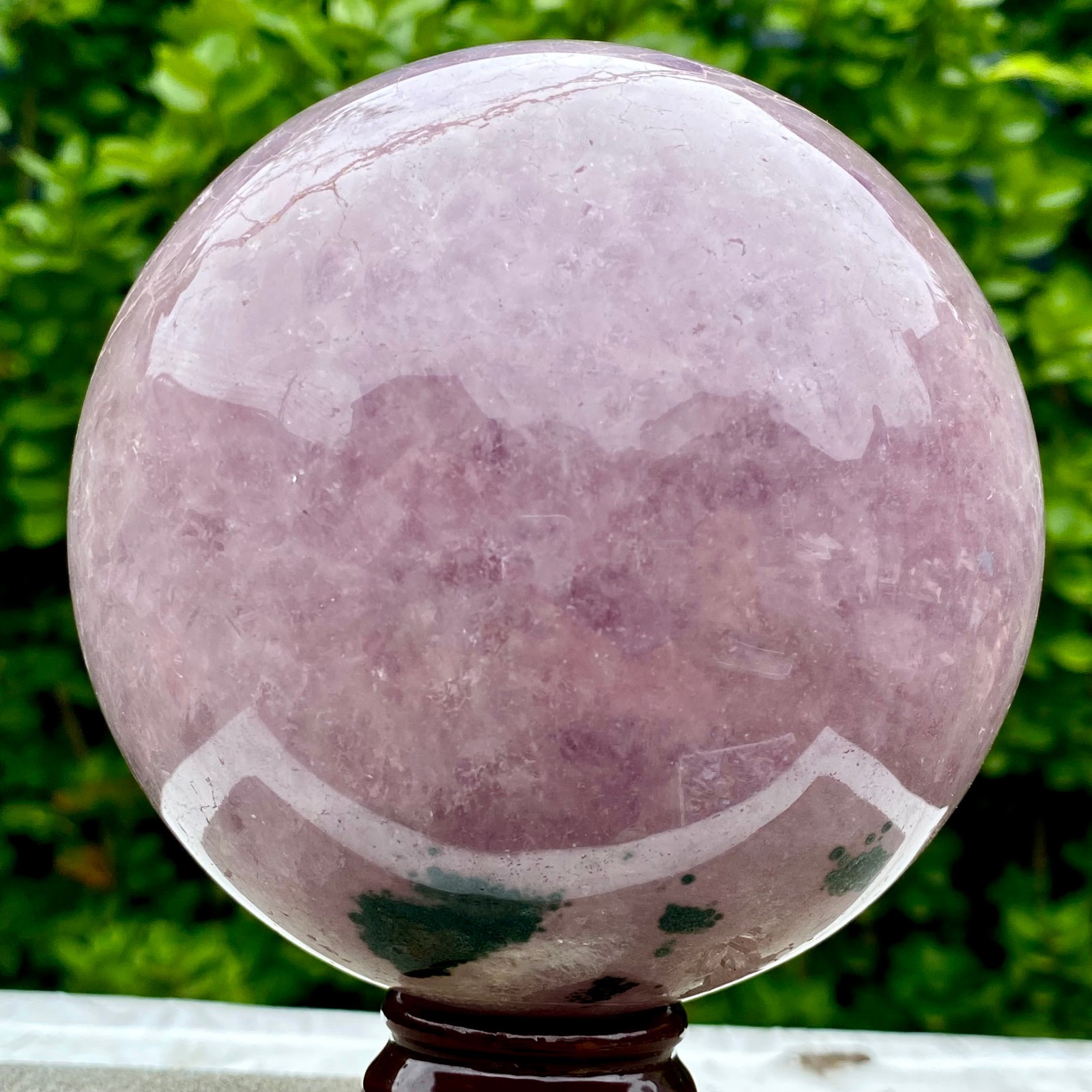 4.4LB Amethyst Agate Sphere Polished Healing Crystal Ball Home Feng Shui Ornam