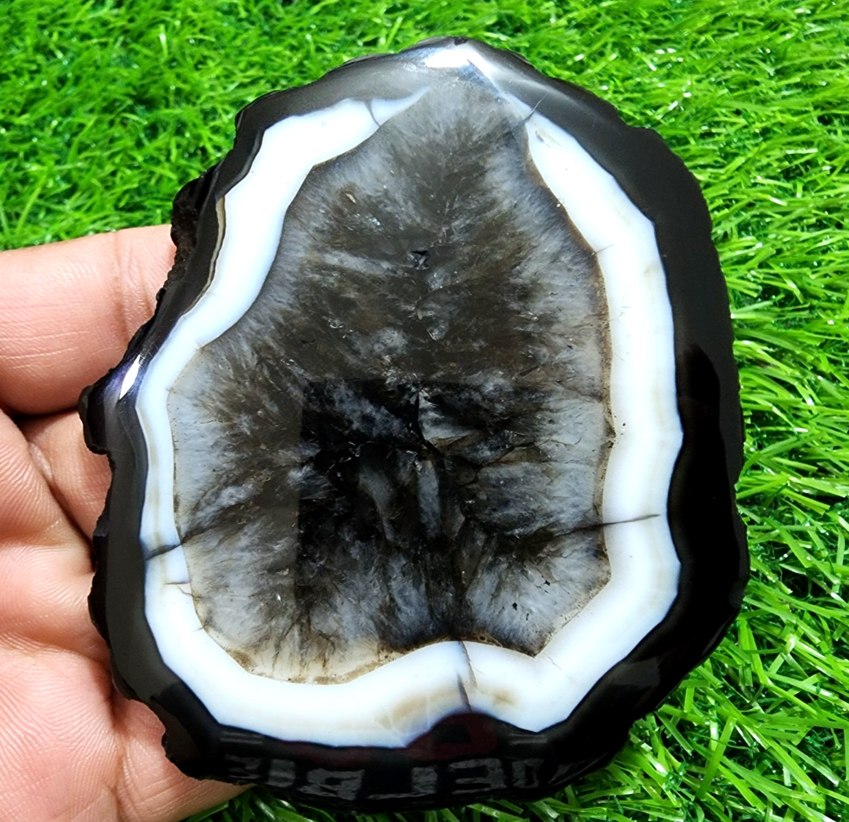 Large 613ct Slice Agate Slab Crystal Polished Druzy Gemstone Jewelry Making