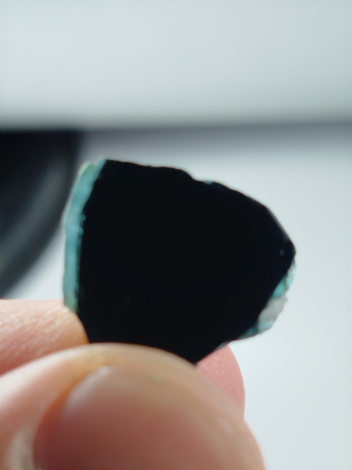 Dark Blue Tourmaline Slice From Afghanistan 5 Grams
