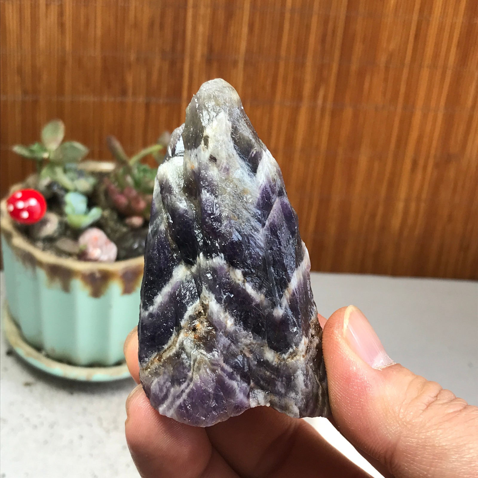 78-40-26mm Natural Dreamy amethyst Crystal gemstone Rough Mineral Specimen A4776