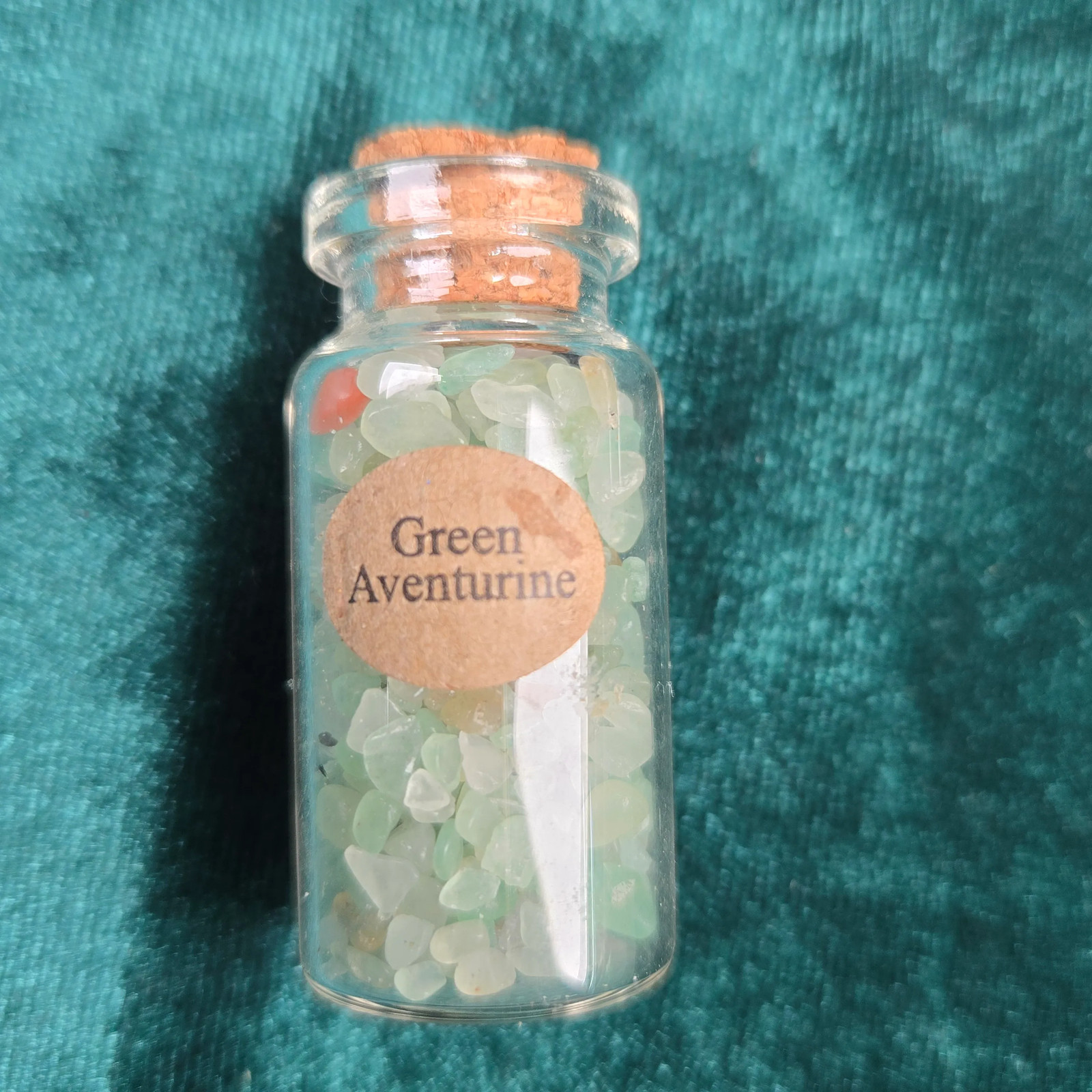 Gemstone Crystal Chip Set 5 Bottles Aquamarine Tiger’s Eye Obsidian Garnet