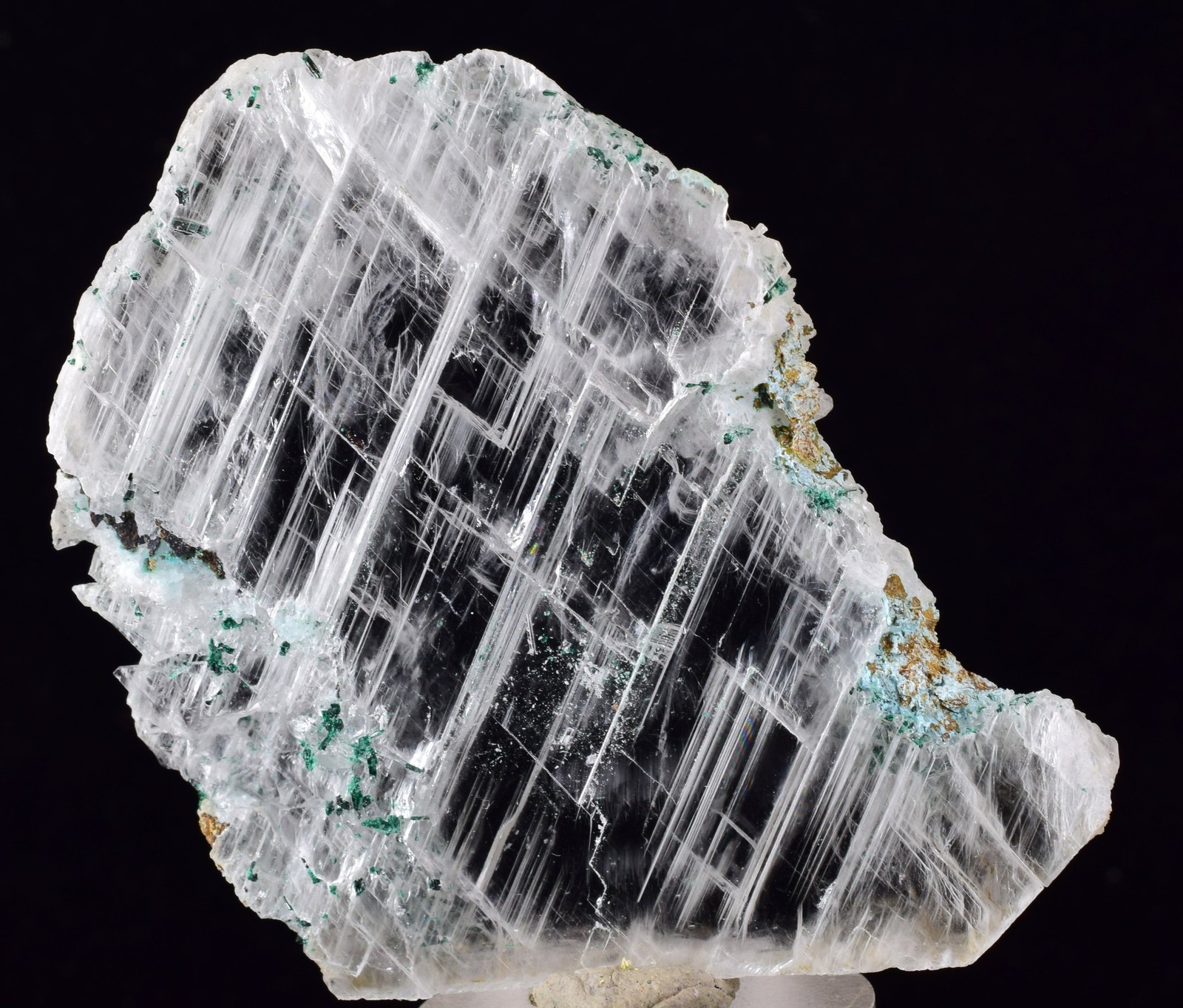4.6cms GEM ATACAMITE INSIDE SELENITE CRYSTAL LILY MINE PERU TB179