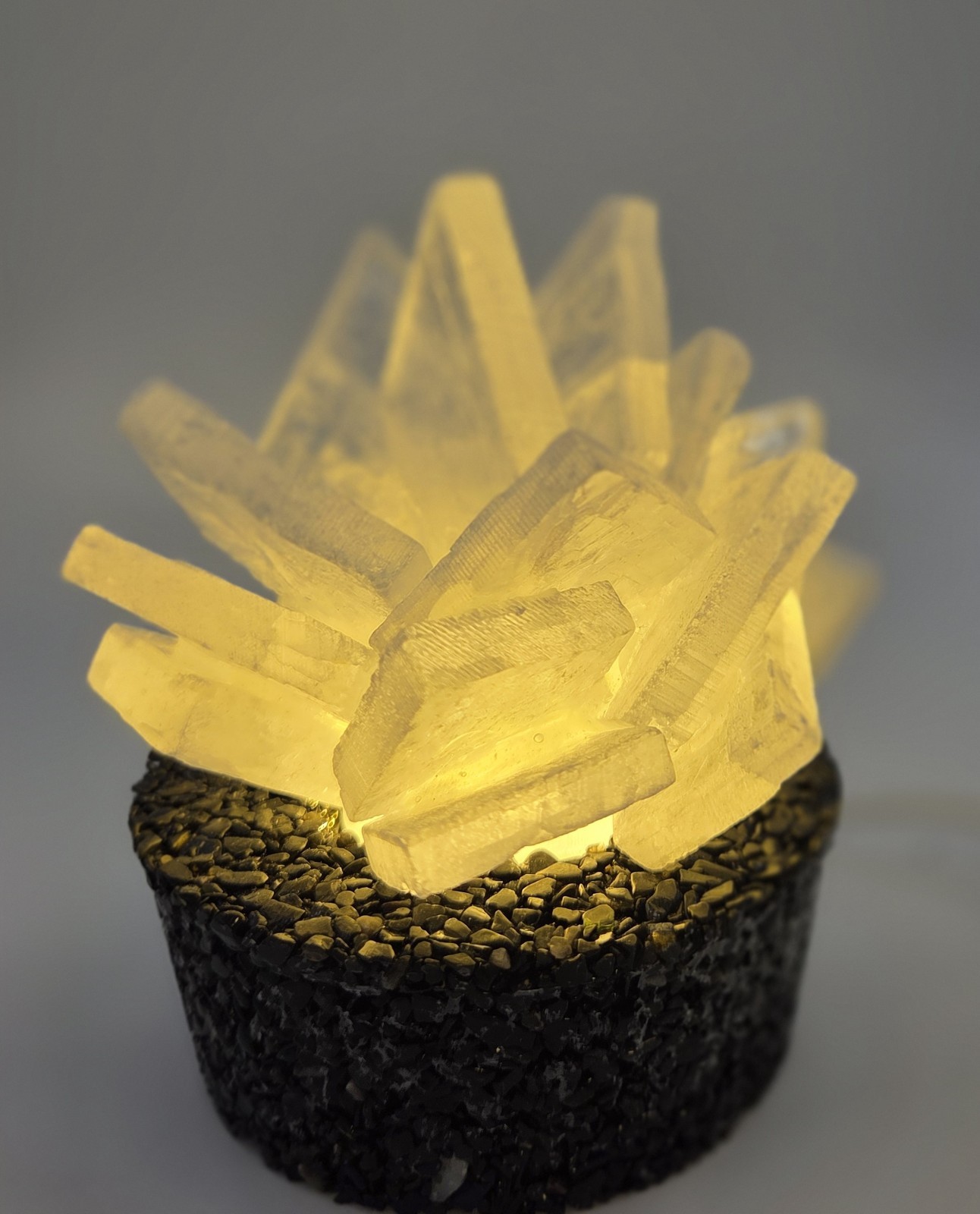 Selenite Crystal Lamp