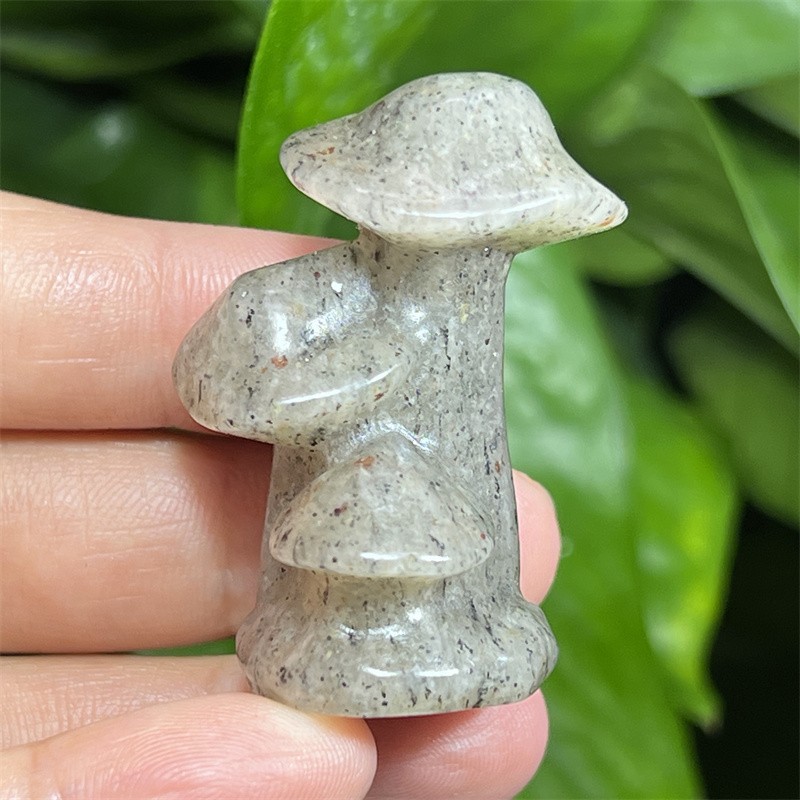 1pc Natural white Phantom Mushroom Skull gem Quartz Crystal Skull Random 1.5″