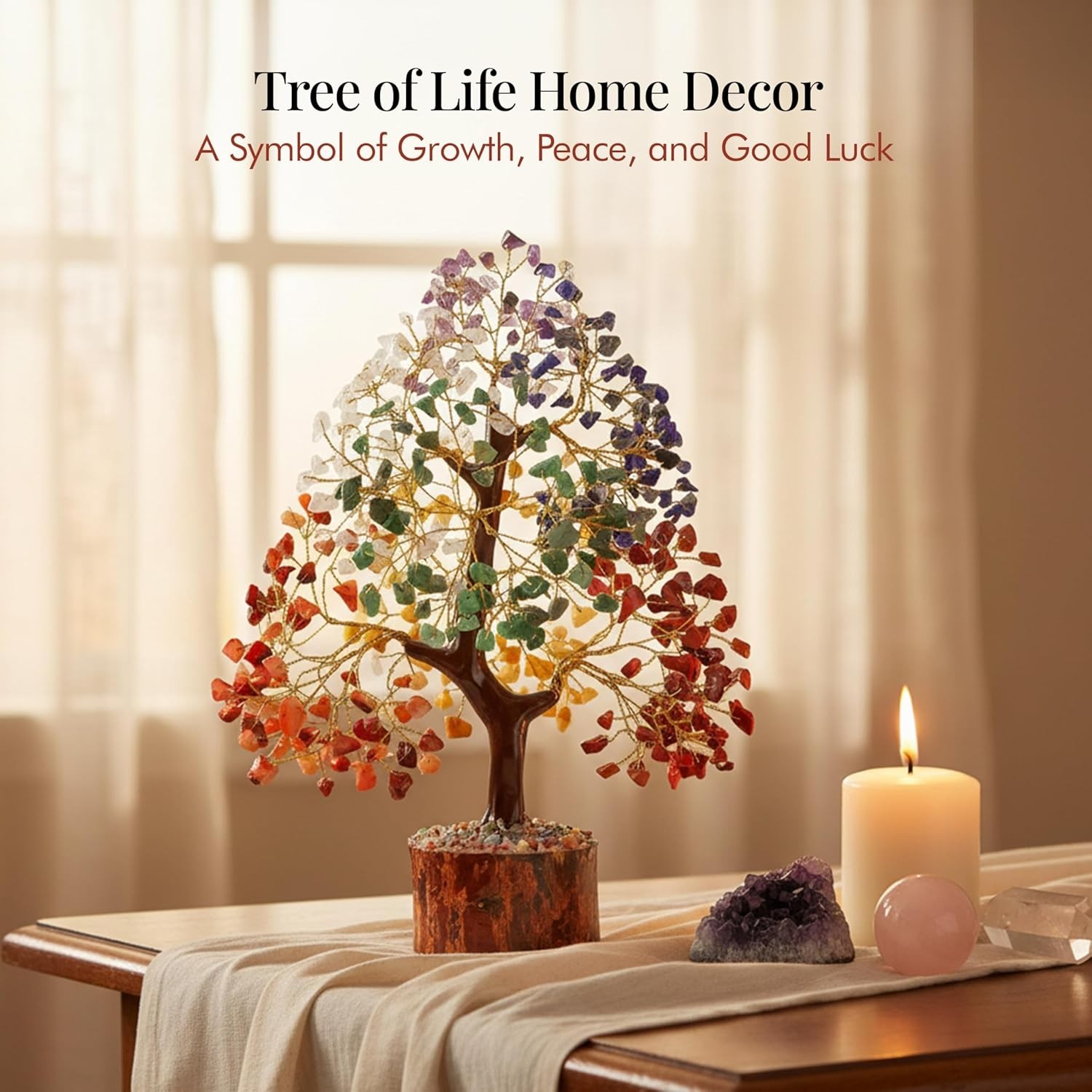 The 7 Chakra Crystal Tree of Life, Birthday Gifts for Women & Men | Healing …