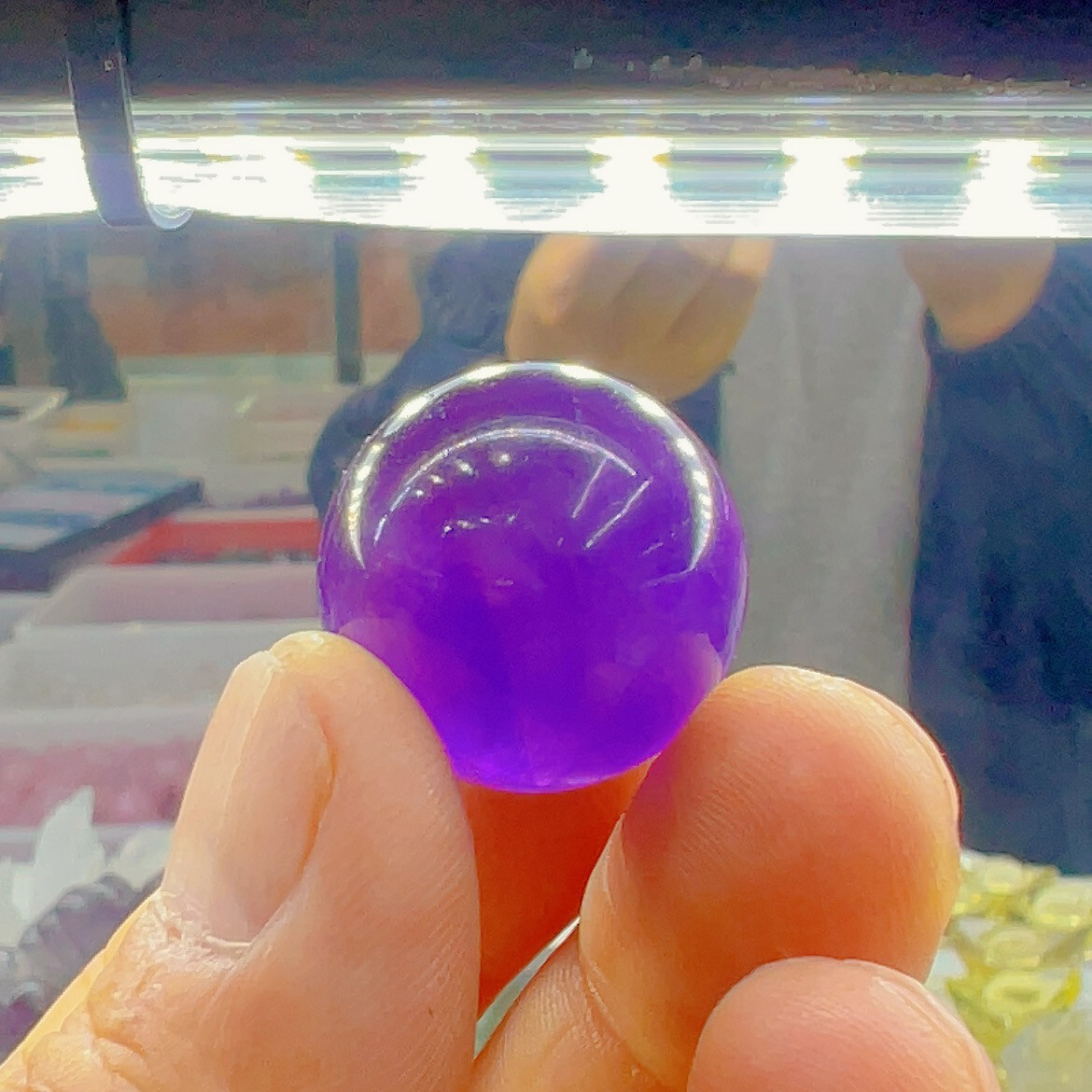 1pc Natural Amethyst Quartz Sphere Crystal Ball Reiki Healing 20mm