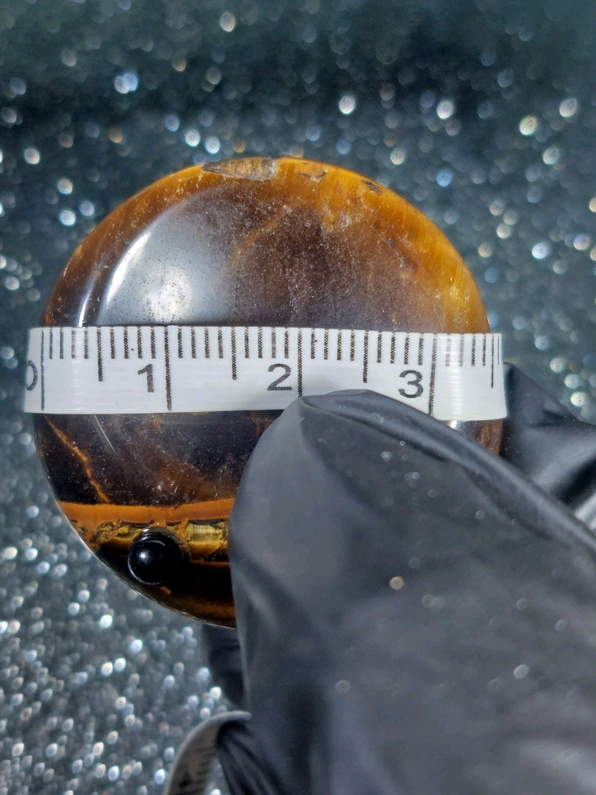 Tiger Eye Pet Worry Stone 28.4g- Grounding Anxiety Relief – Healing Energy