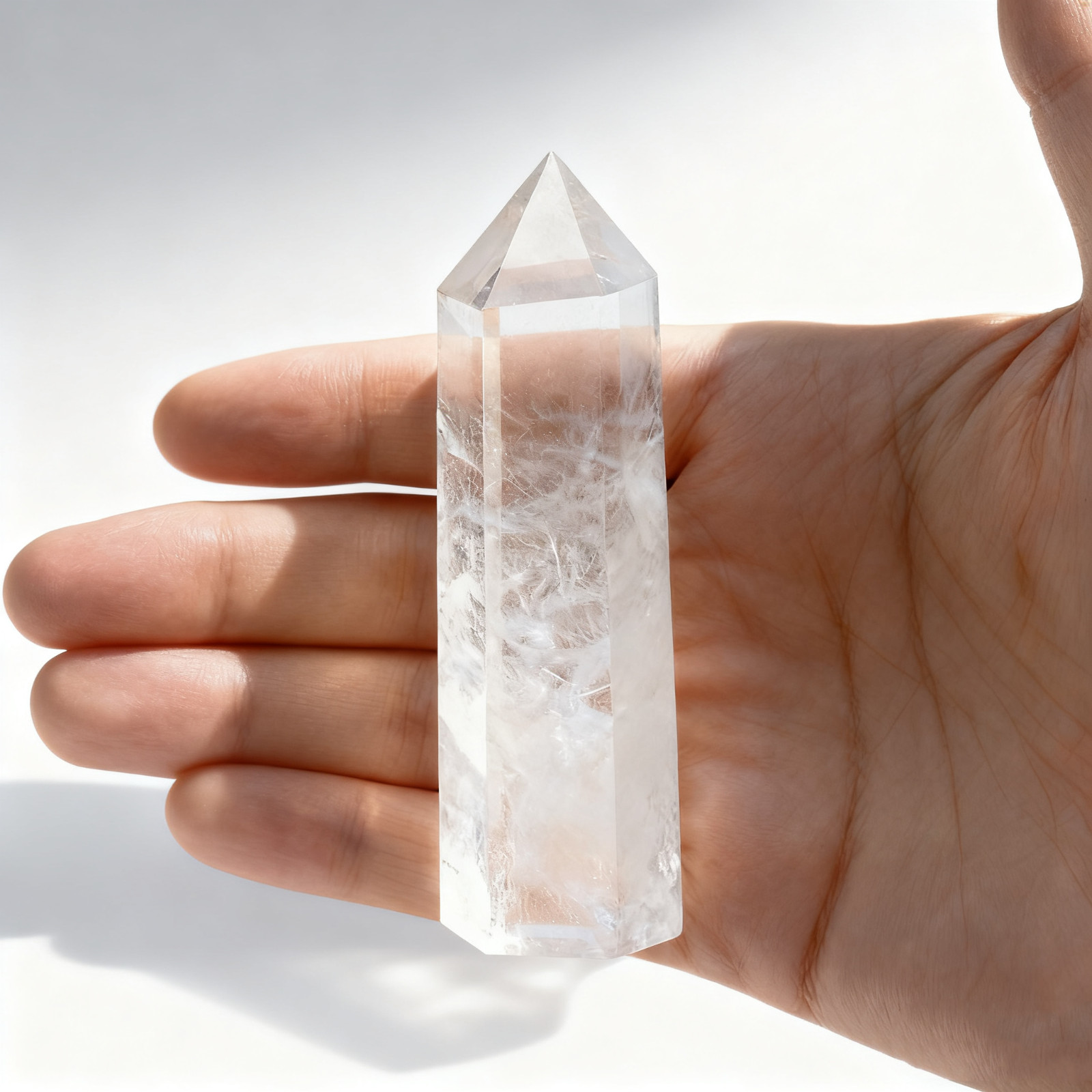 Clear Quartz Tower Points , Genuine Obelisk Wand, Healing Crystal, Natural