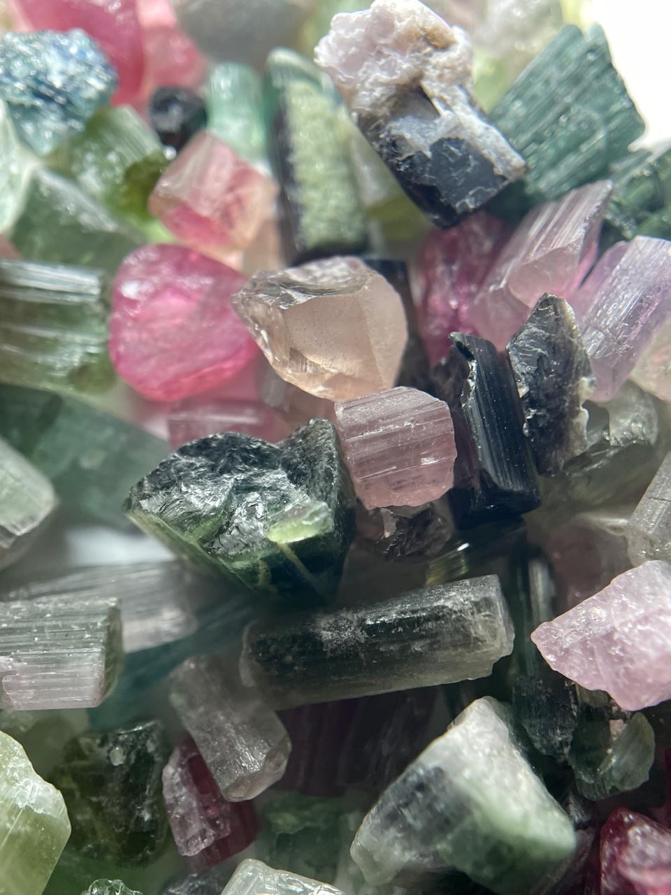 1430- Carats Natural multi colour Tourmaline Crystals Lot from Afghanistan