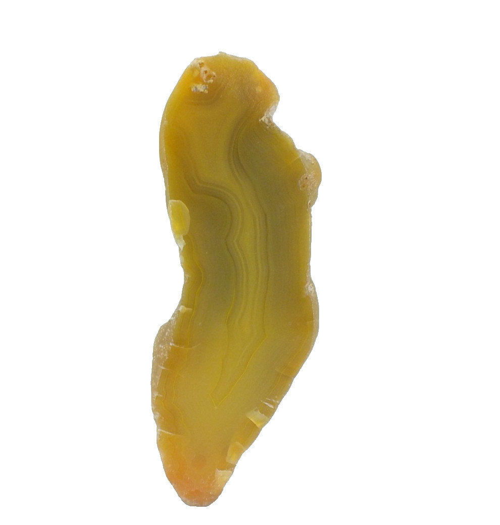 Agate Natural Yellow Polished Half , Agate Creek Queensland Australia (EA10271)