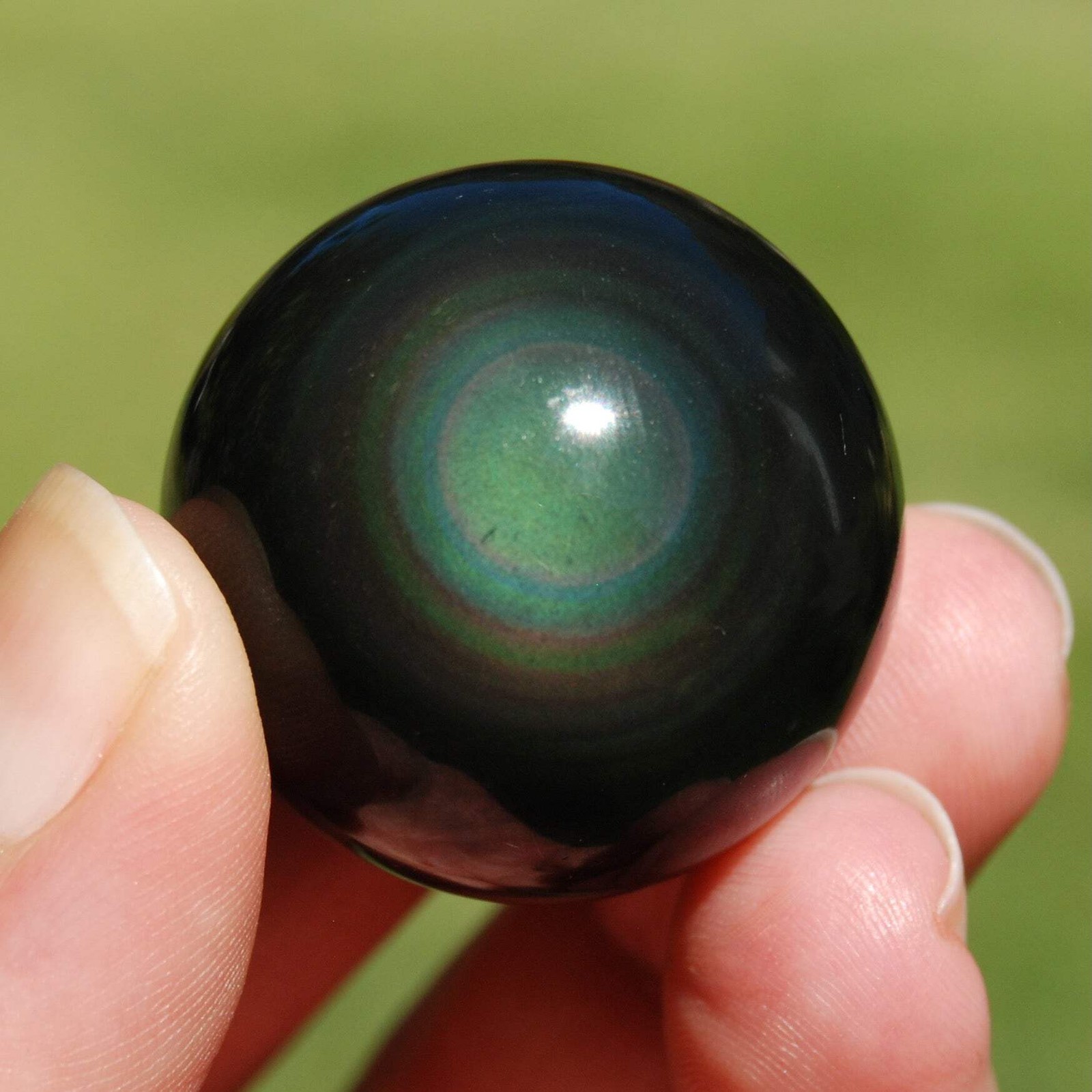 ONE Rainbow Obsidian Crystal Sphere 25mm to 30mm
