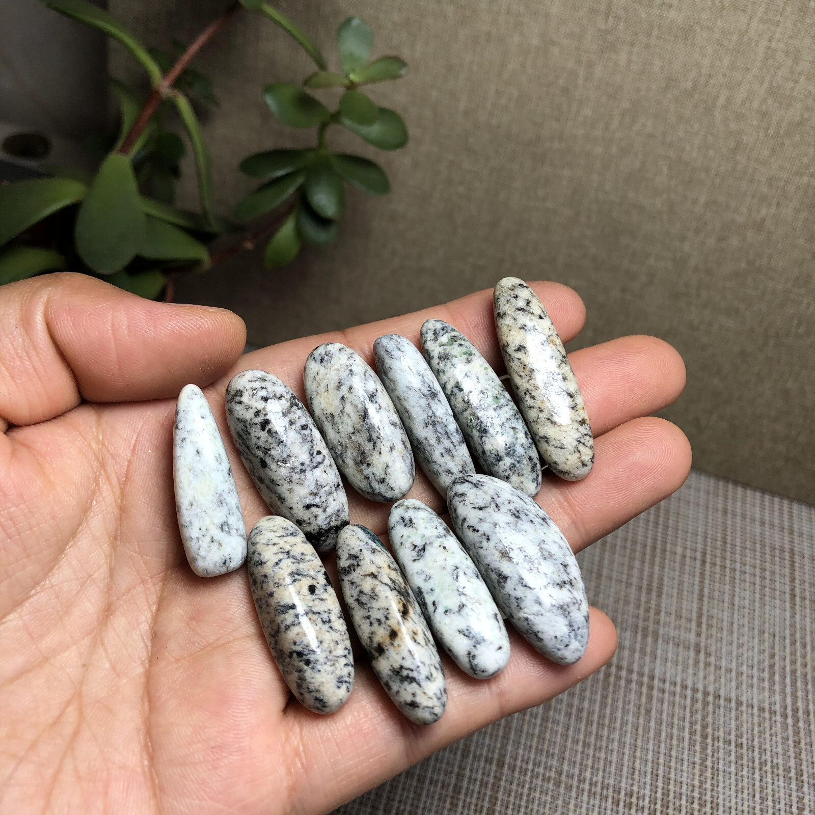 10Pcs NATURAL k2 gemstone crystal Polish specimens Tumbled 62g A3020