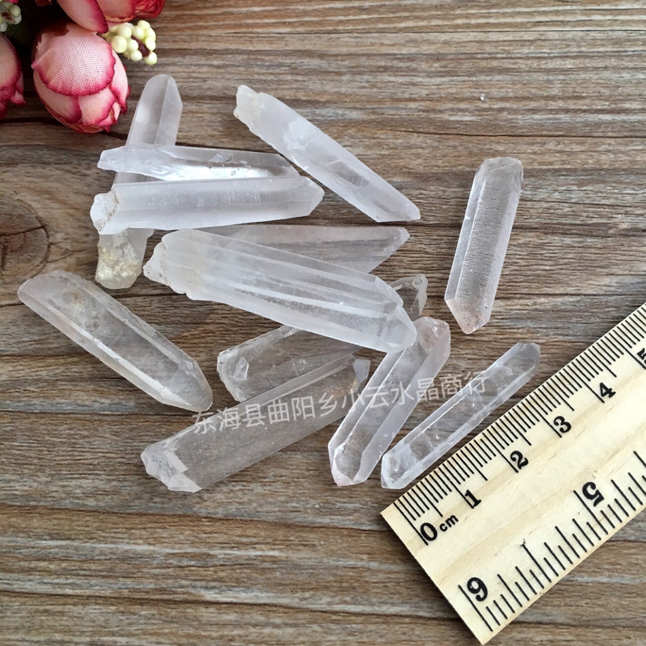 50g Tibet Nice Lot Natural Clear Quartz Crystal Points Wand Specimen US Seller