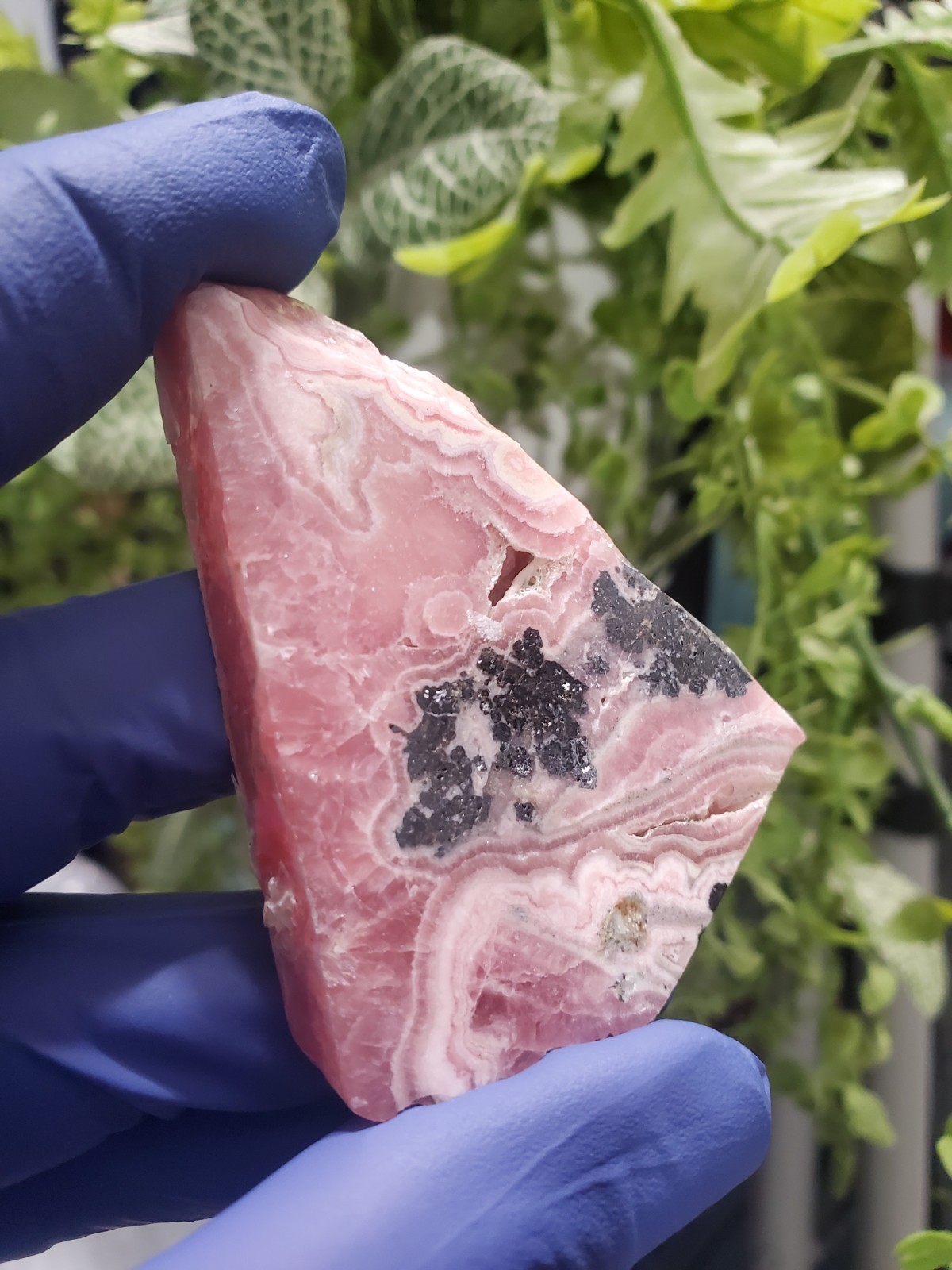 40g Rhodochrosite Crystal Slab Slice Argentina