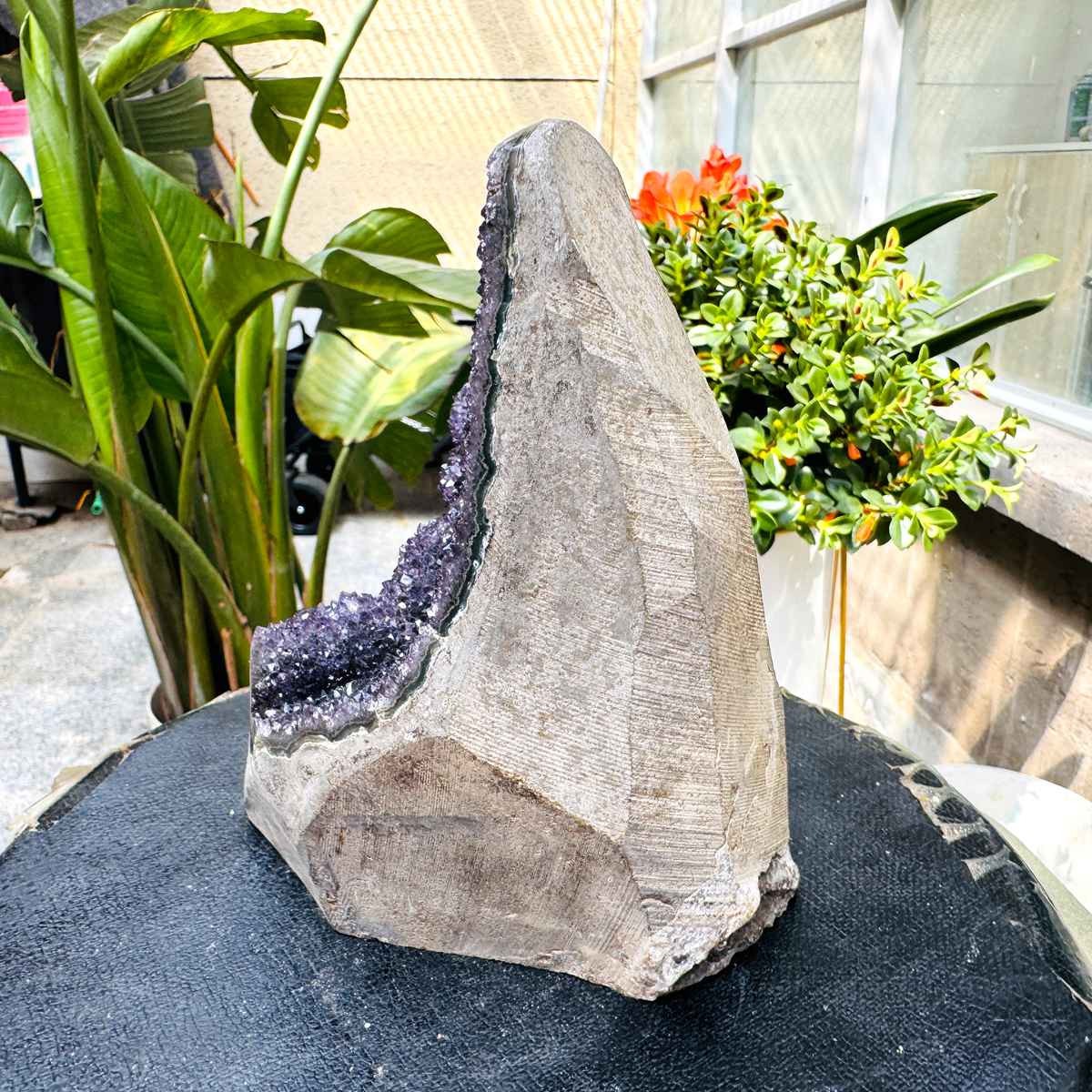 3.28LB Natural Uruguayan Amethyst Cluster Cave Display Specimen Healing