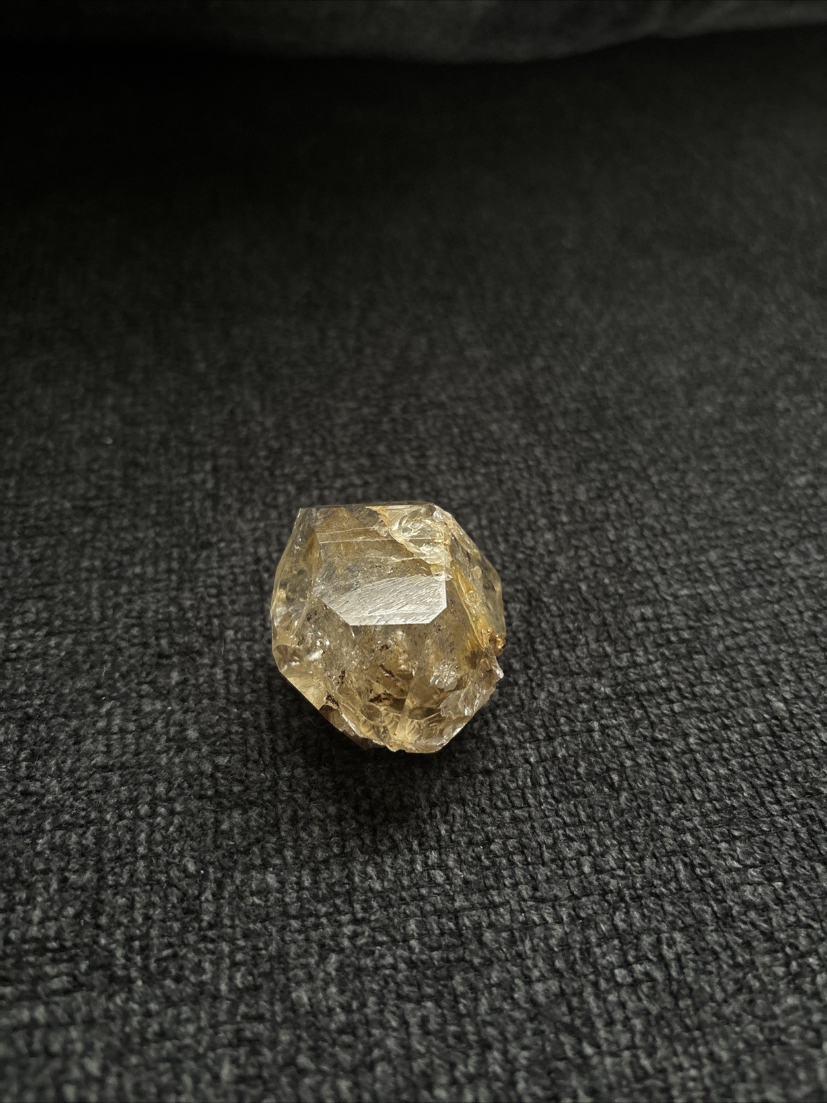 Herkimer Diamond Quartz Crystal “Golden Healer” 1.75in x 1.5in, 2oz