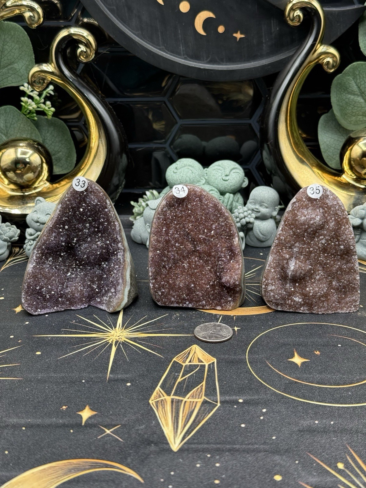 Natural Brazilian Amethyst Cut-Base Galaxy Sparkle on All Free shipping