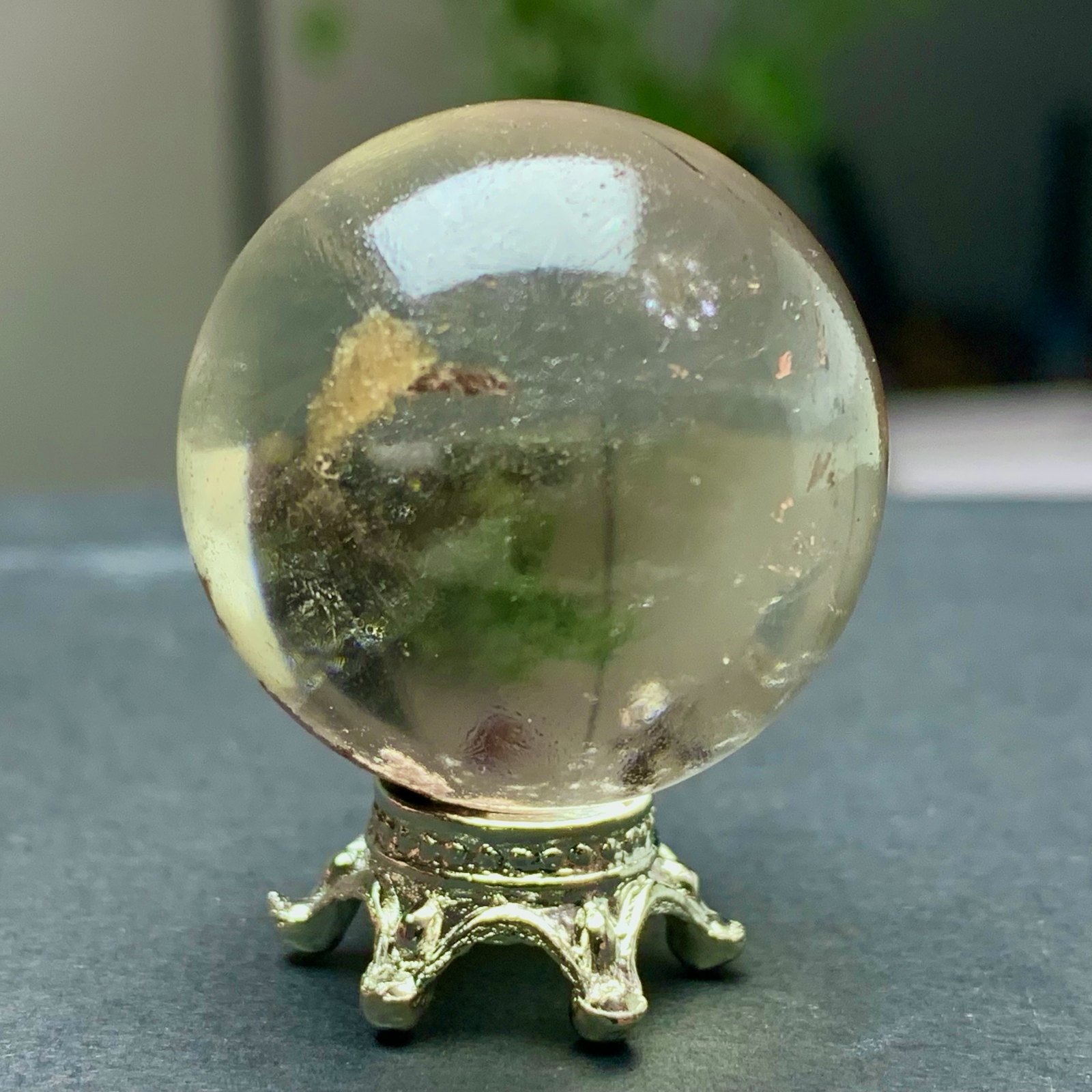 29G Natural Beautiful Higher Quality Garden Quartz Crystal Sphere Restoration