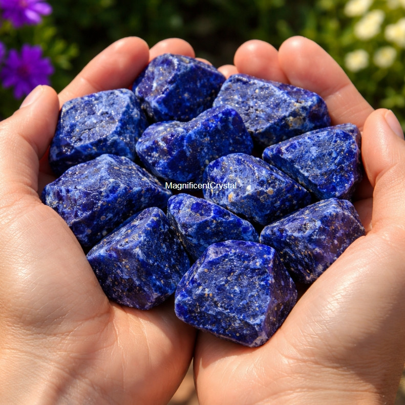 5PCS Raw Lapis Lazuli Crystal Stone Natural Blue Gemstones Healing Reiki Decor