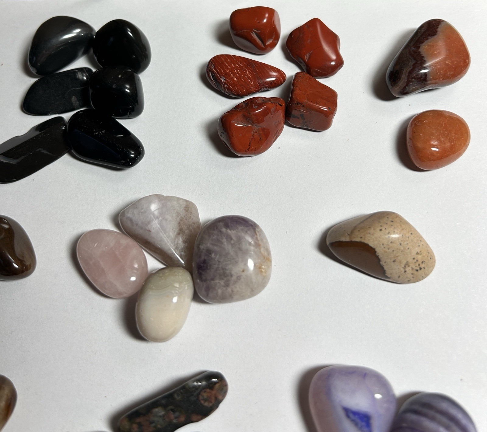 Mixed Tumbled Crystal & Gemstone Lot 12oz.(340g) Amethyst Quartz Jasper & More