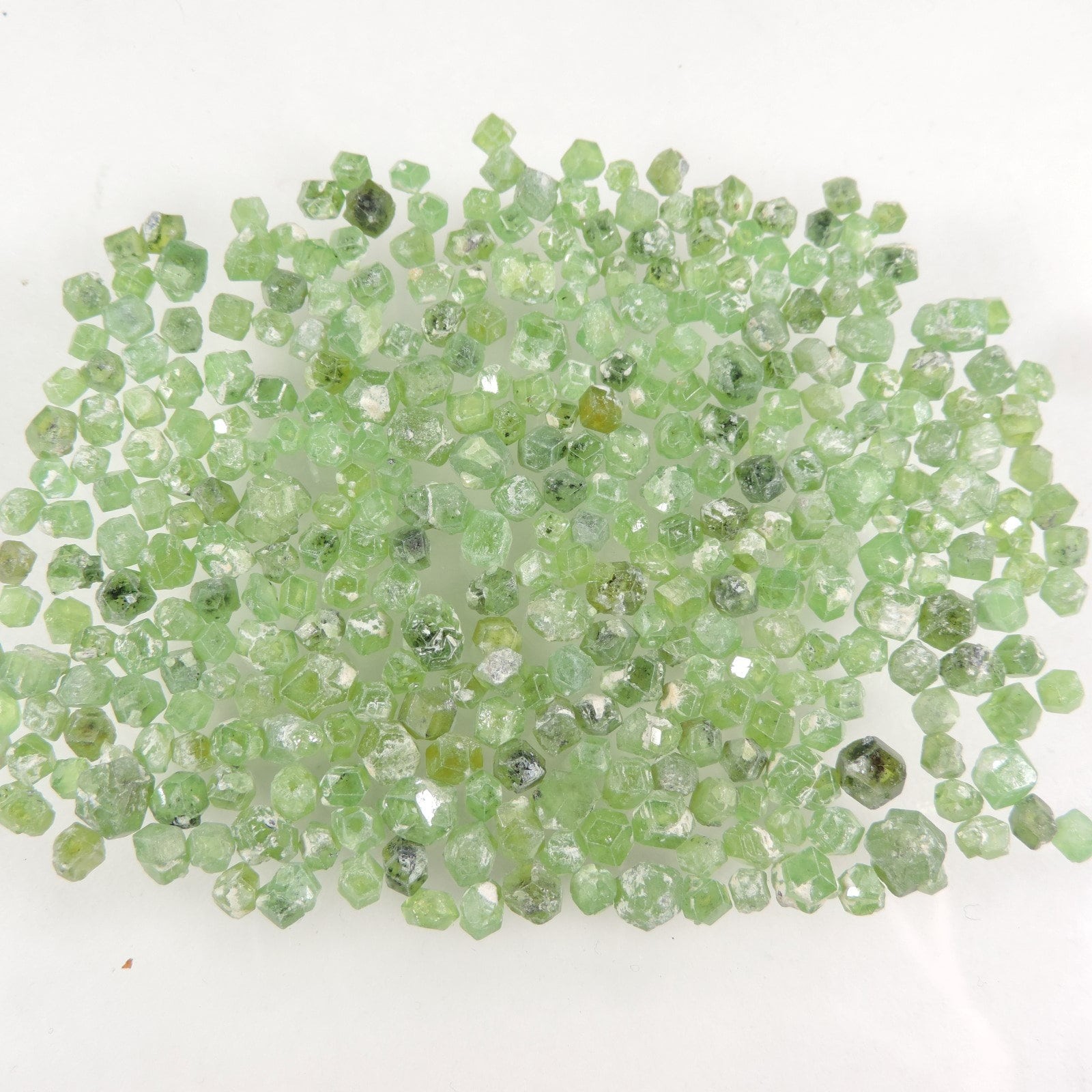 250 cts green demantoid garnet rough crystal lot Pakistan #06