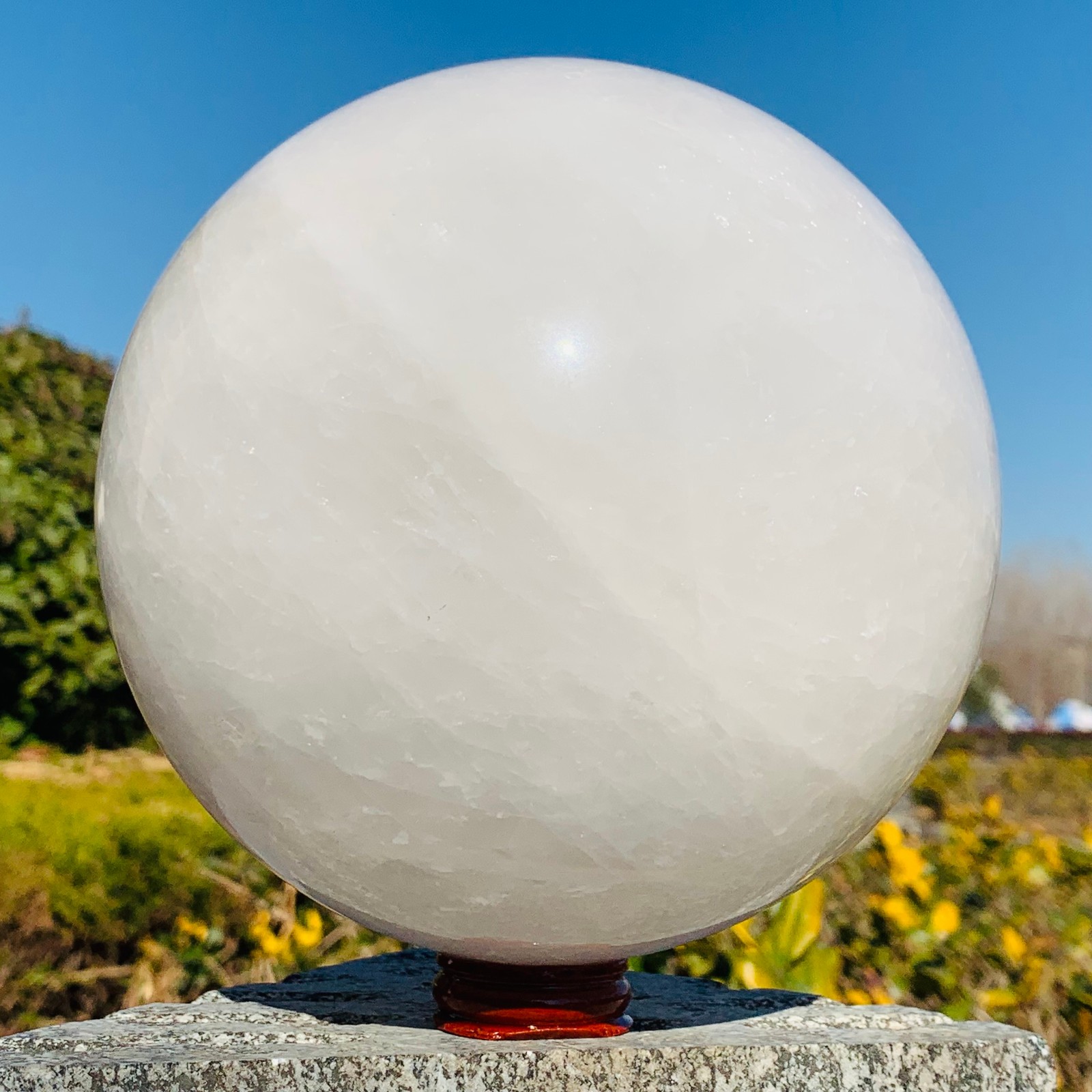11.42LB Natural White Crystal Ball Quartz Crystal Sphere Healing