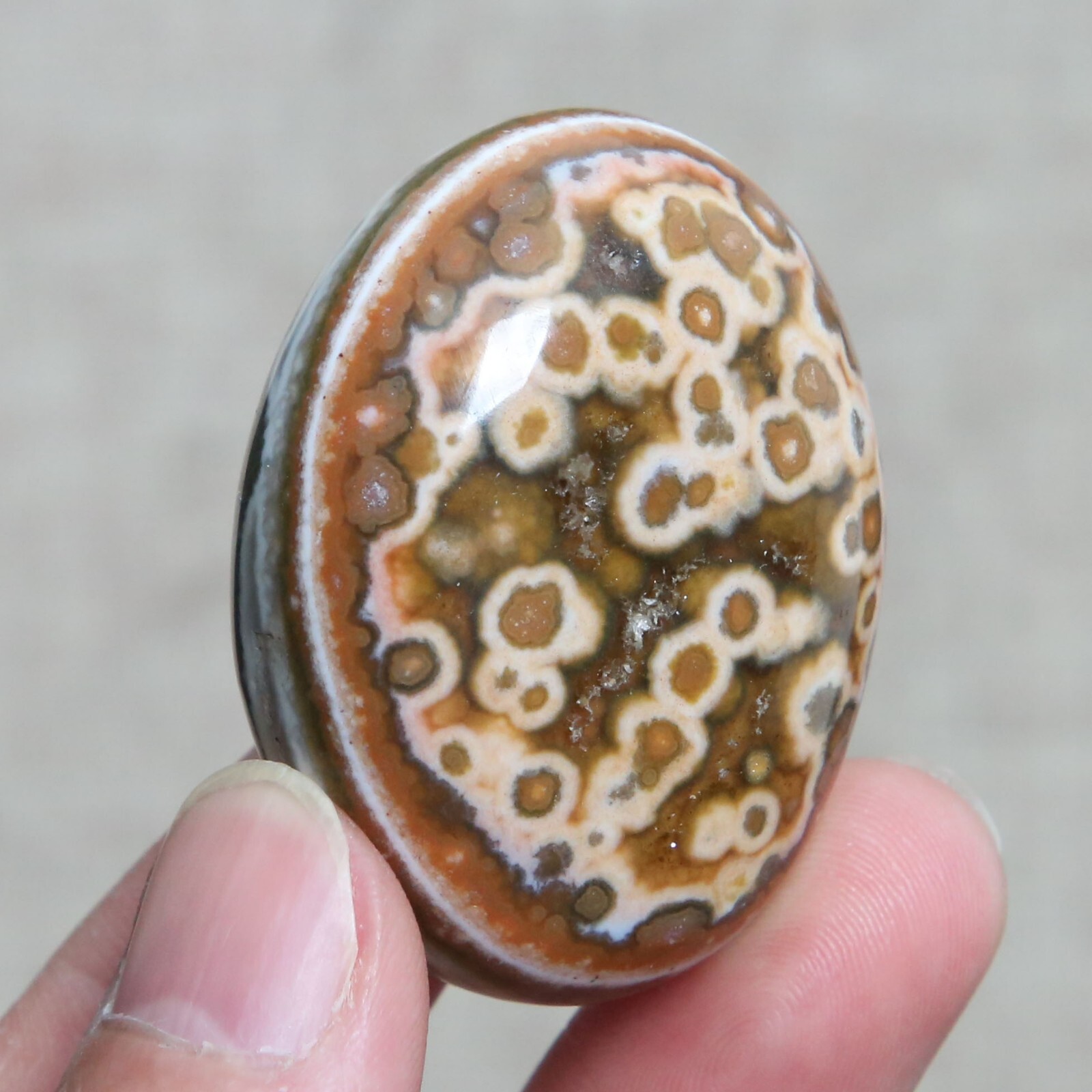 B7712-56g Amazing Natural Polished OCEAN JASPER Furnishing Freeform Healing