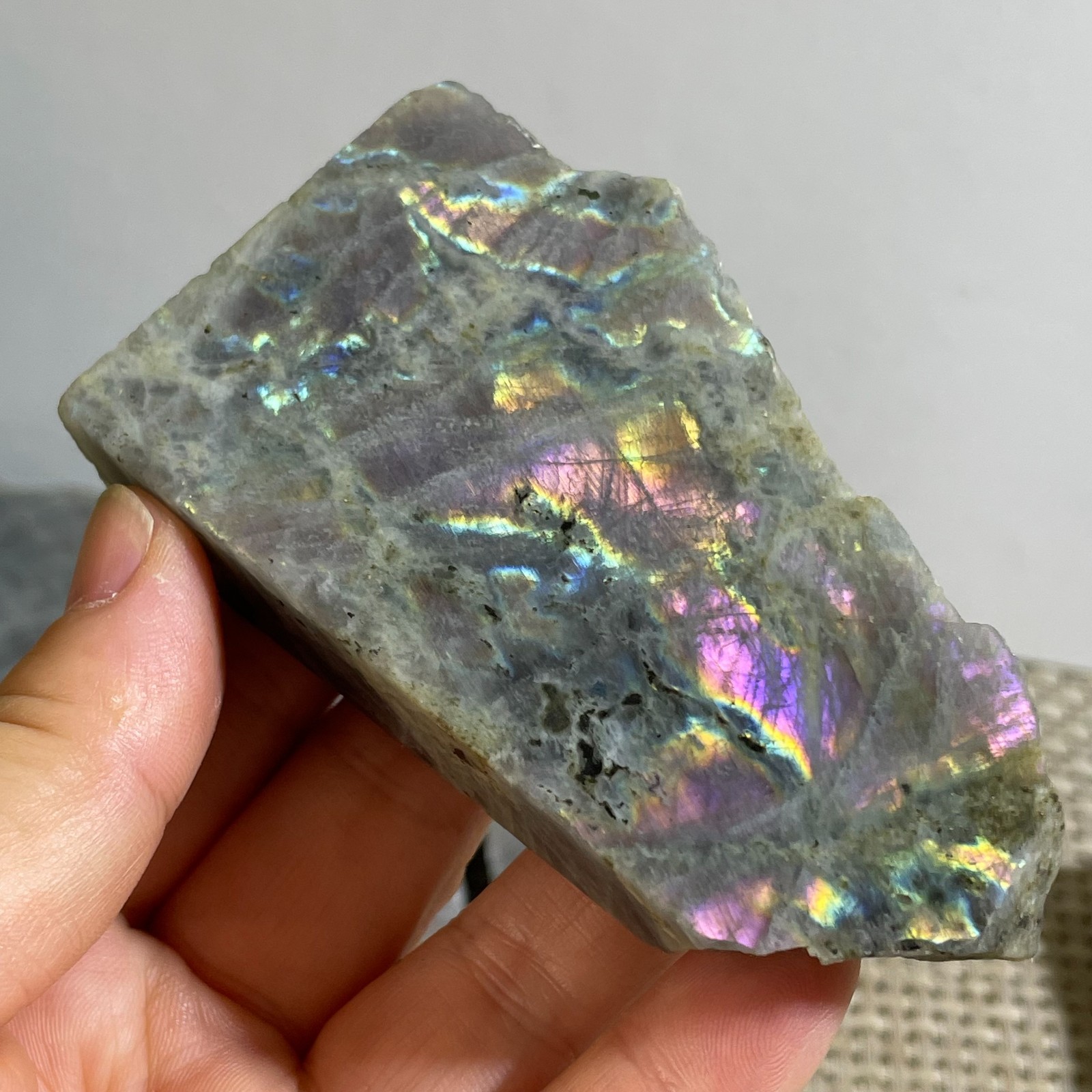 Natural Labradorite Crystal gemstone rough original Specimen 155g