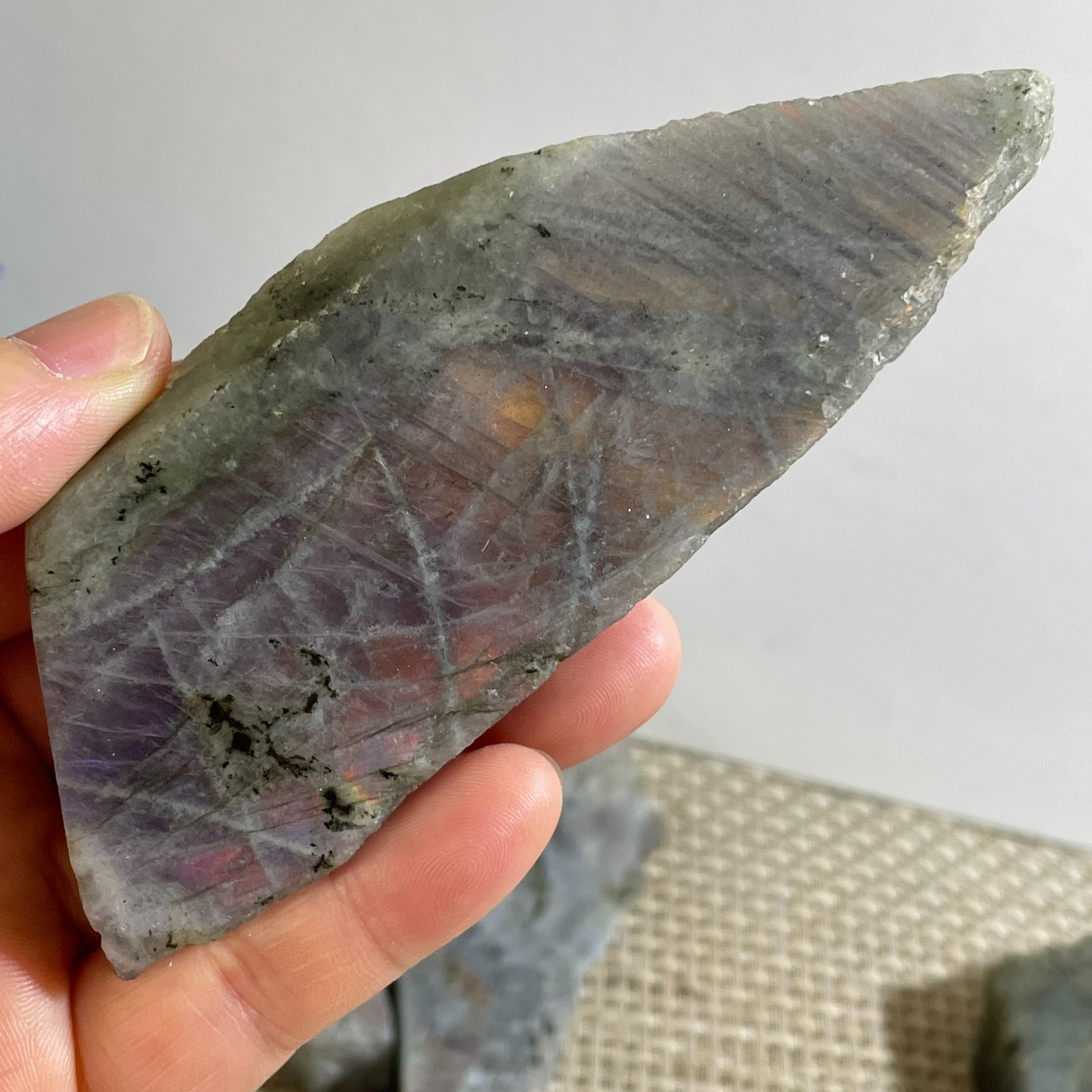Natural Labradorite Crystal gemstone rough original Specimen 103g