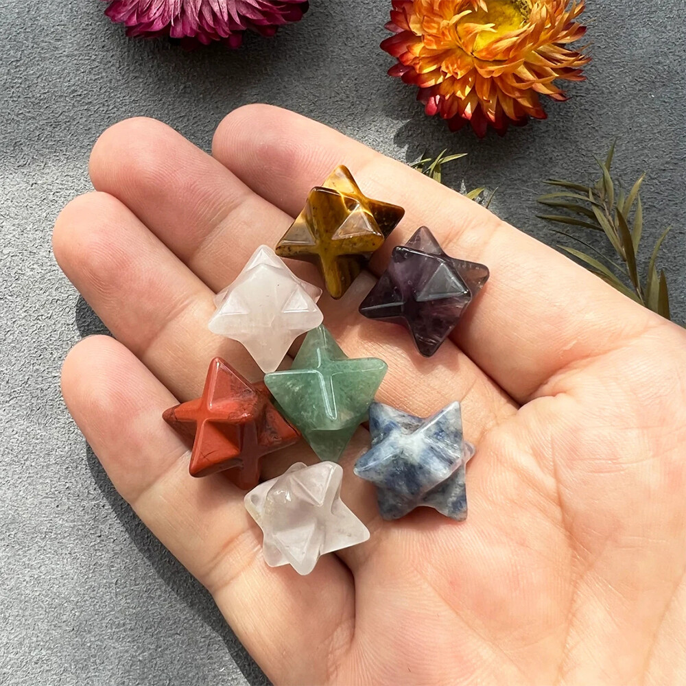 14PCS/Set Natural Obelisk Quartz Crystal Meditation Therapy Tower Healing Stone