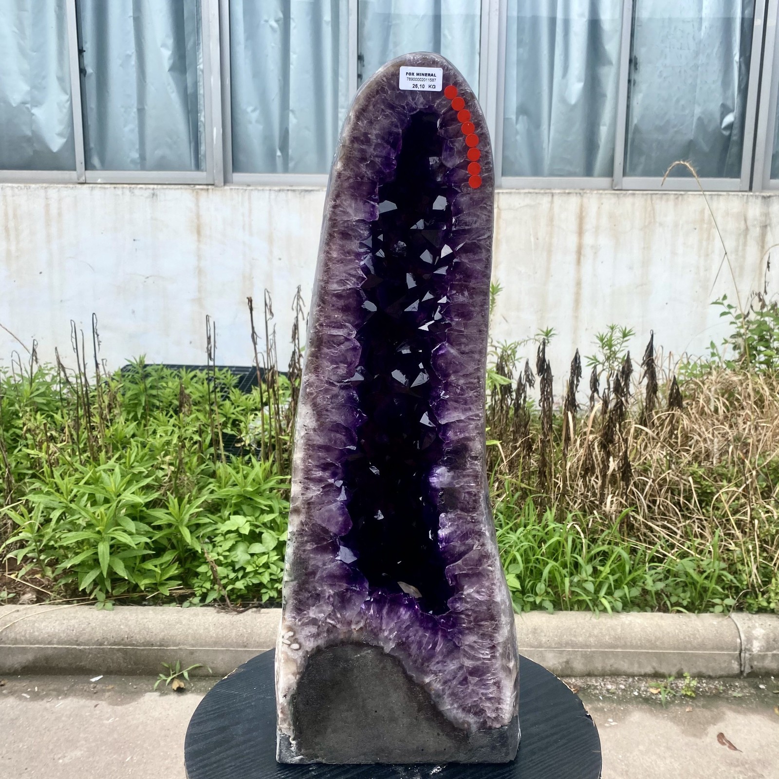 57LB Large Natural Amethyst Geode Cathedral Crystal Cluster Specimen Healing