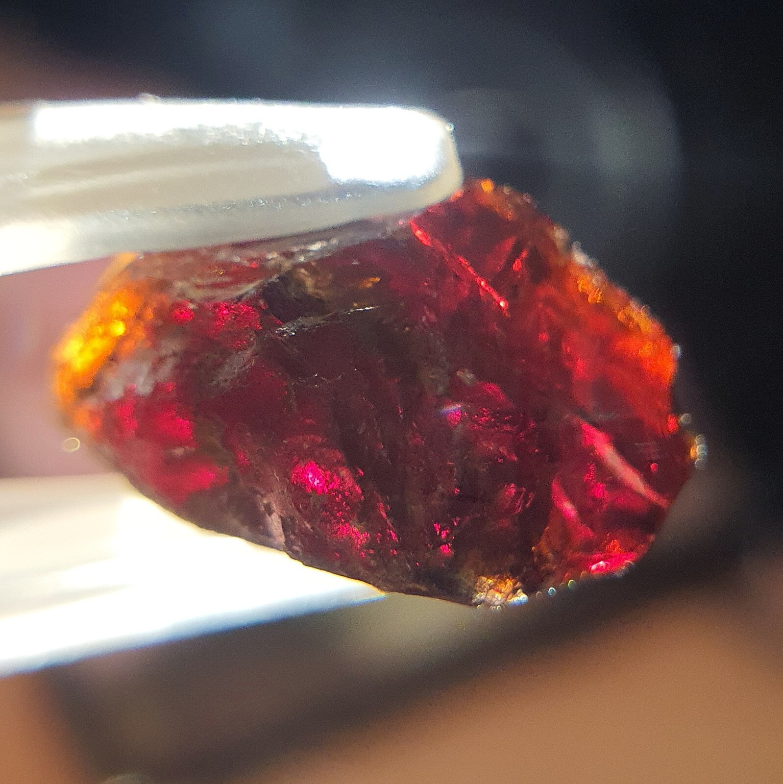 13.36Ct Natural Zircon Facet Grade Jacinth Cambodia Ratanakiri Crystal eye Clean