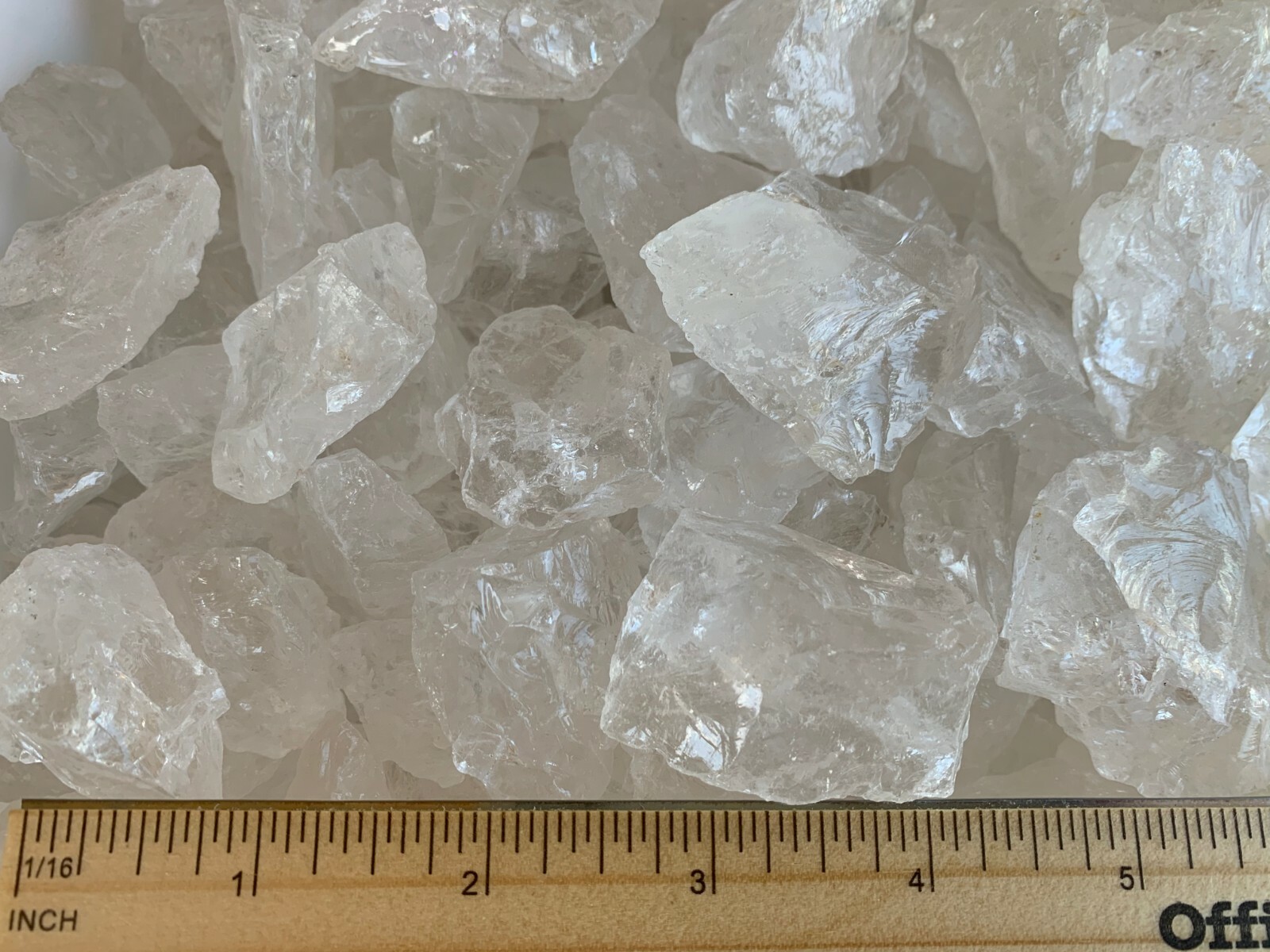 Natural Rough Clear Quartz Chunks, 1-2″ Raw Clear Quartz, Wholesale Bulk Lot