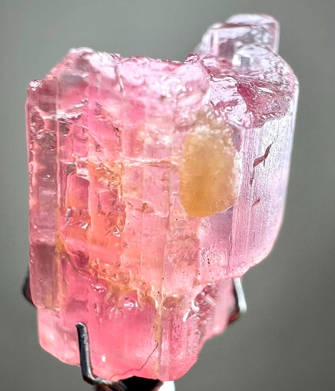 17CT ,High Quality Natural Pink Tourmaline Crystal From Paprok @Afghan