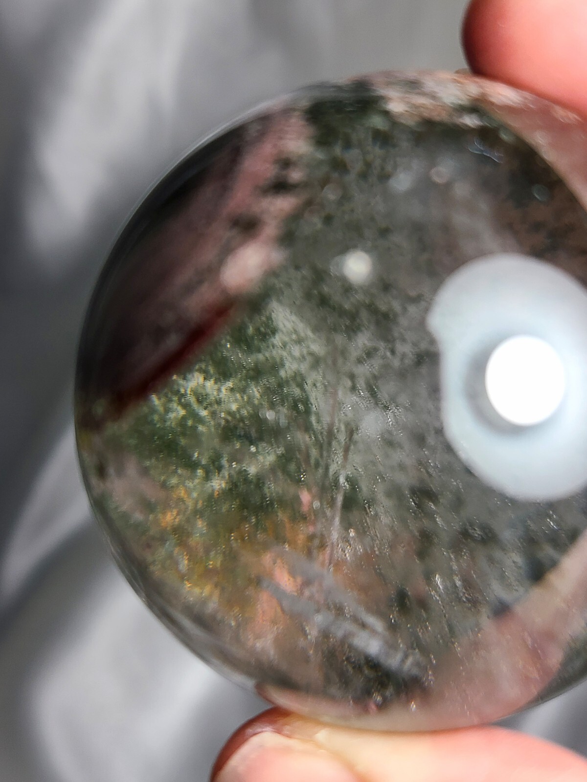 2″ 51mm 179g AA++ Stunning Garden Quartz Massive Rainbows Sphere Crystal Ball