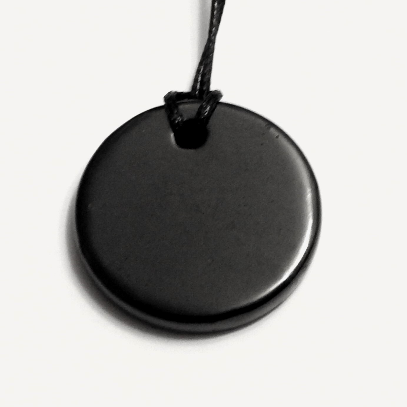 Shungite Pendant 3.5cm – 1.4” Necklace – EFM protection & Healing