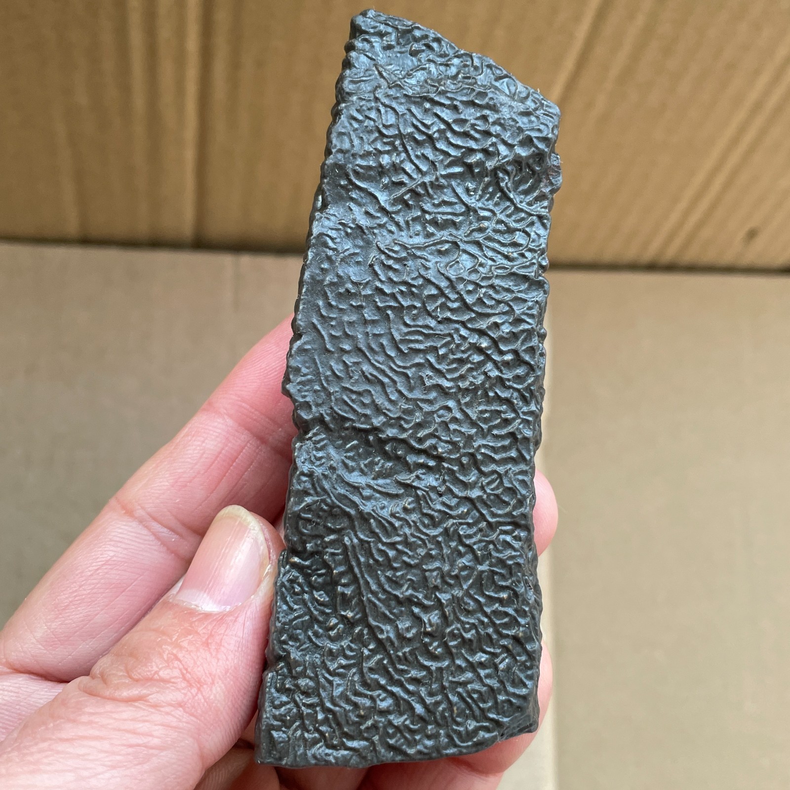 130g Natural black GoBi stone Wrinkles stone Landscape stone