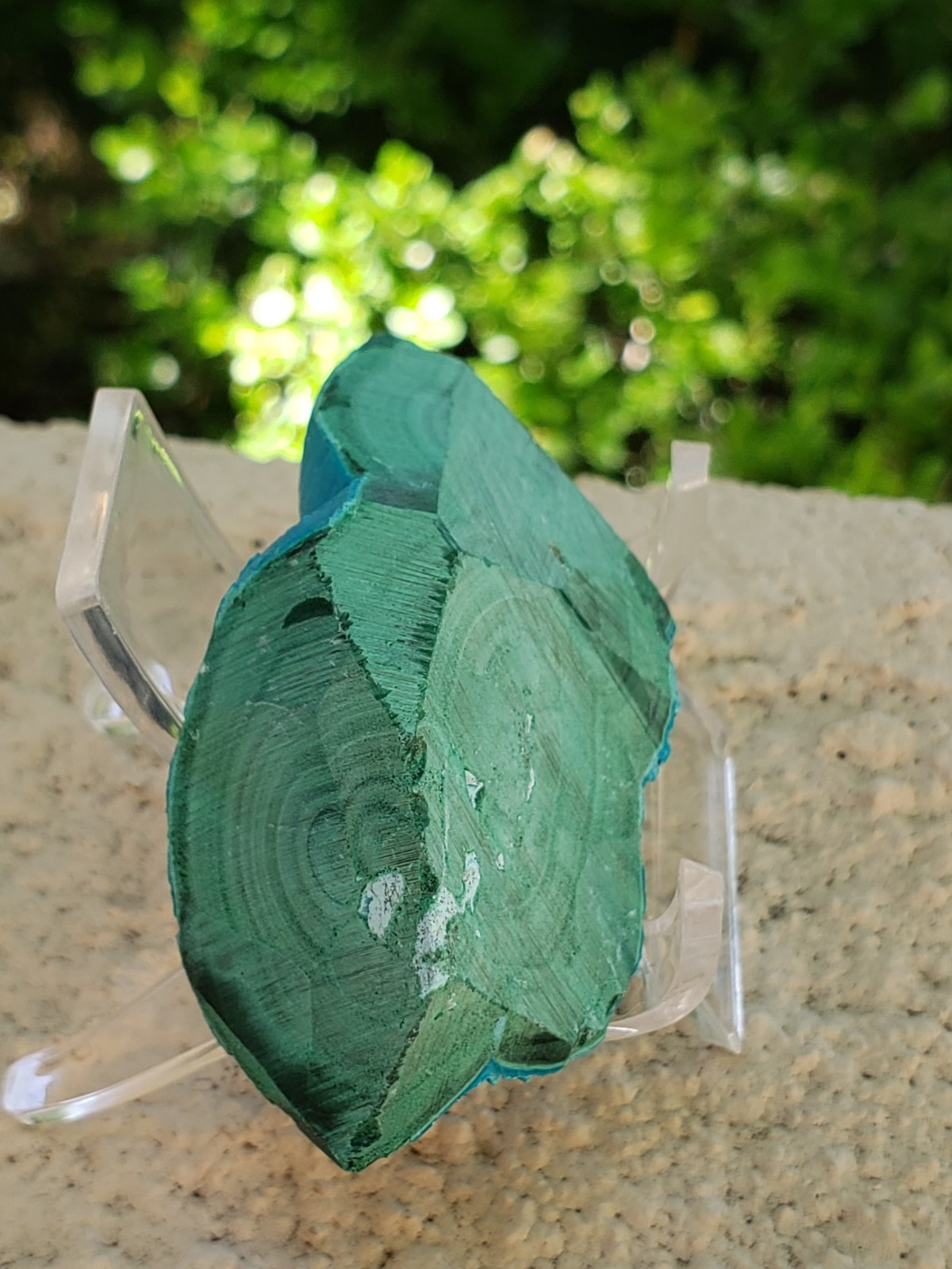 Malachite with Chrysocolla Mineral Velvet Unpolished Crystal Specimen, 86g