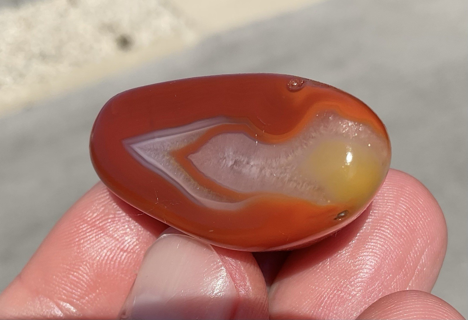 Polished Queensland Agate PalmStone Agate Creek Australia Satin Tumbled 30g