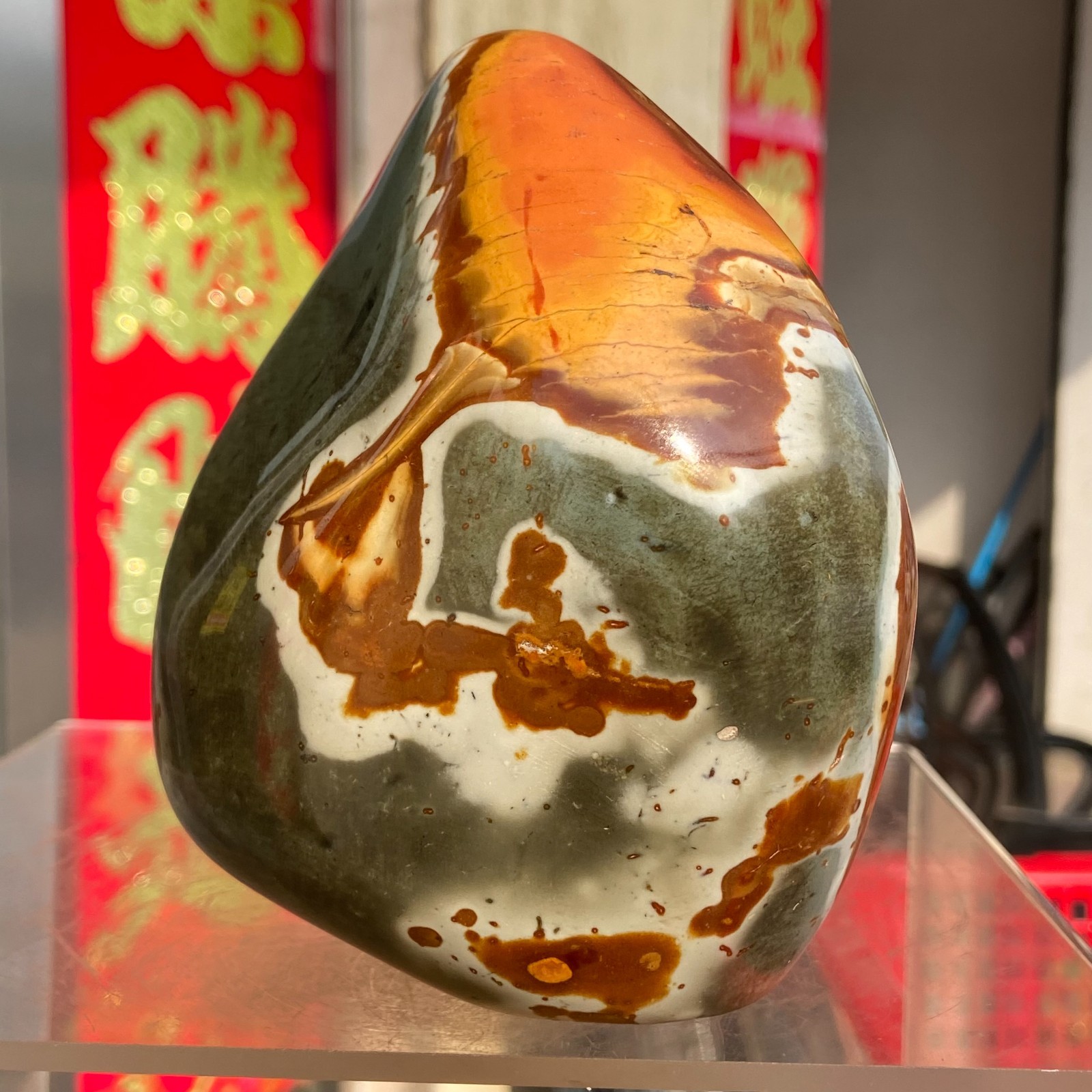 3.02LB Large Polychrome Ocean Landscape Jasper Stone Mineral Display Specimen
