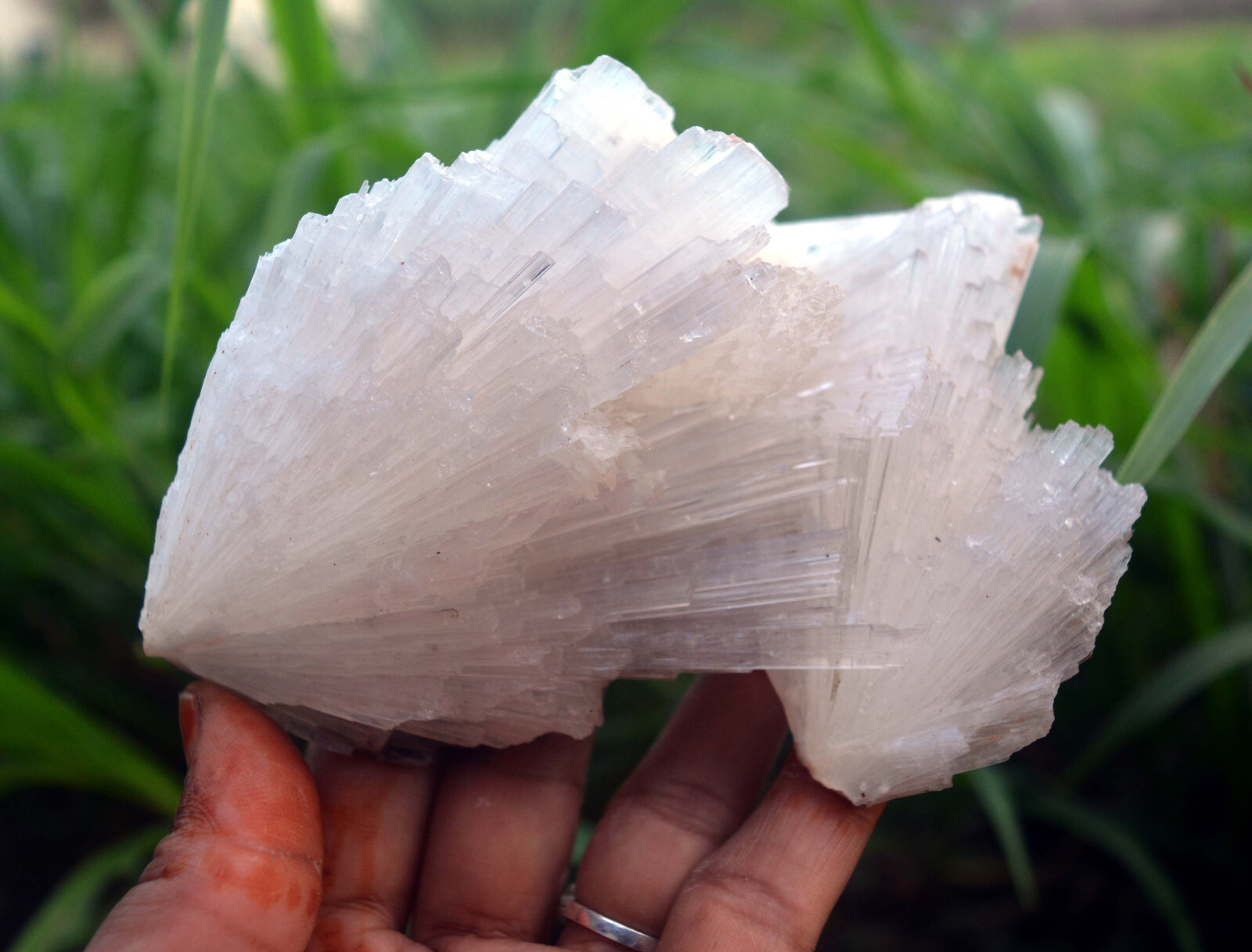scolecite spray formation minerals specimen a-4