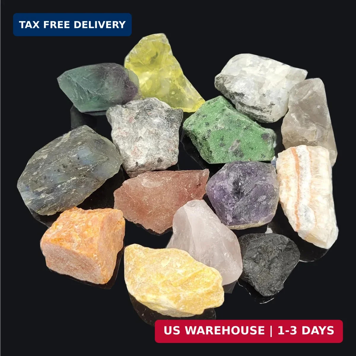 Rock & Mineral Collection Kit for Adults and Kids Natural Rocks Tumbling…