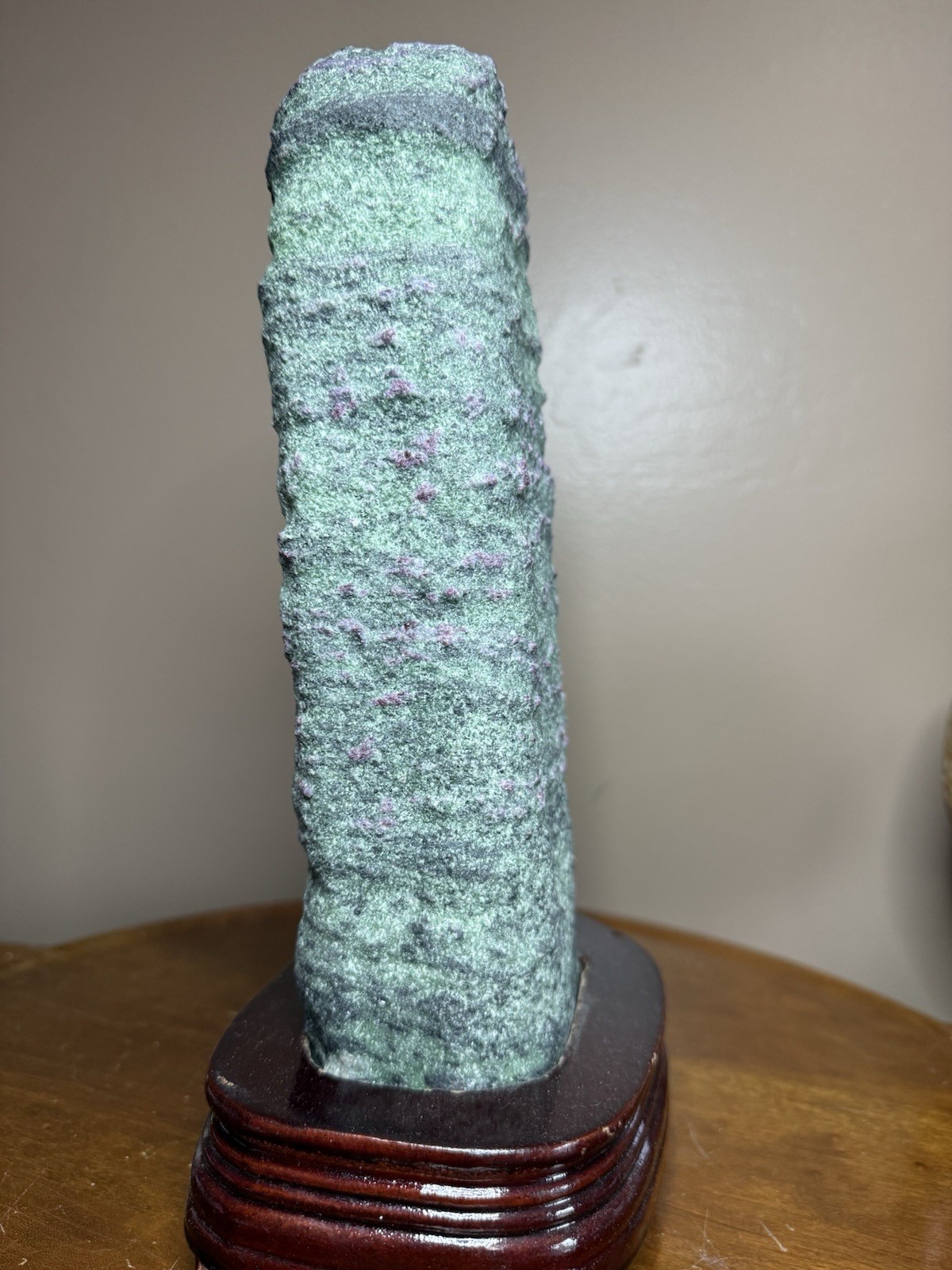 Ruby In Zoisite Raw Statement Specimen 9+ Pounds Custom Stand