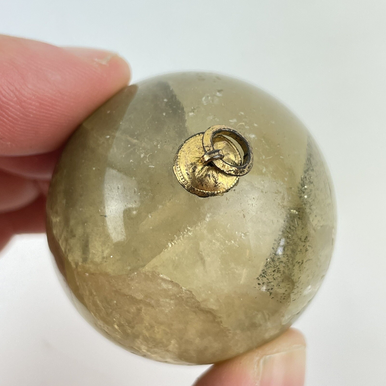 Antique Carved Rock Crystal ? Hardstone Specimen Egg 5.3cm X 3.5cm 122g