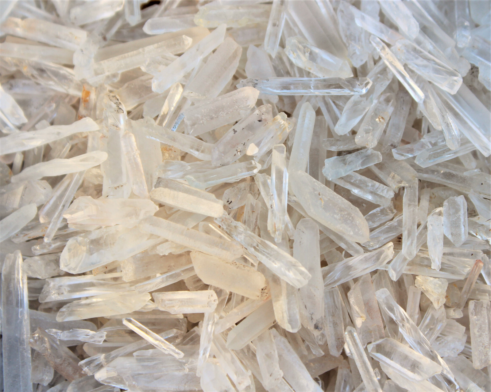 Tiny Natural Matchstick / Jewelry Quartz Crystal Points 1/2 lb (8 oz) Box Lot