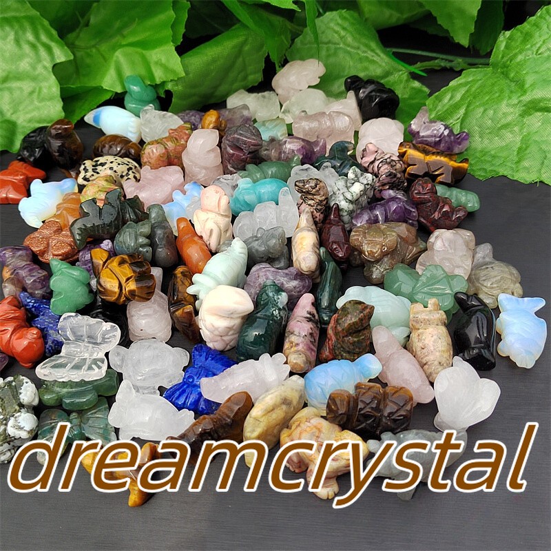 100pcs Natural Quartz Crystal Animal Carved Mini Crystal Skull Healing wholesale