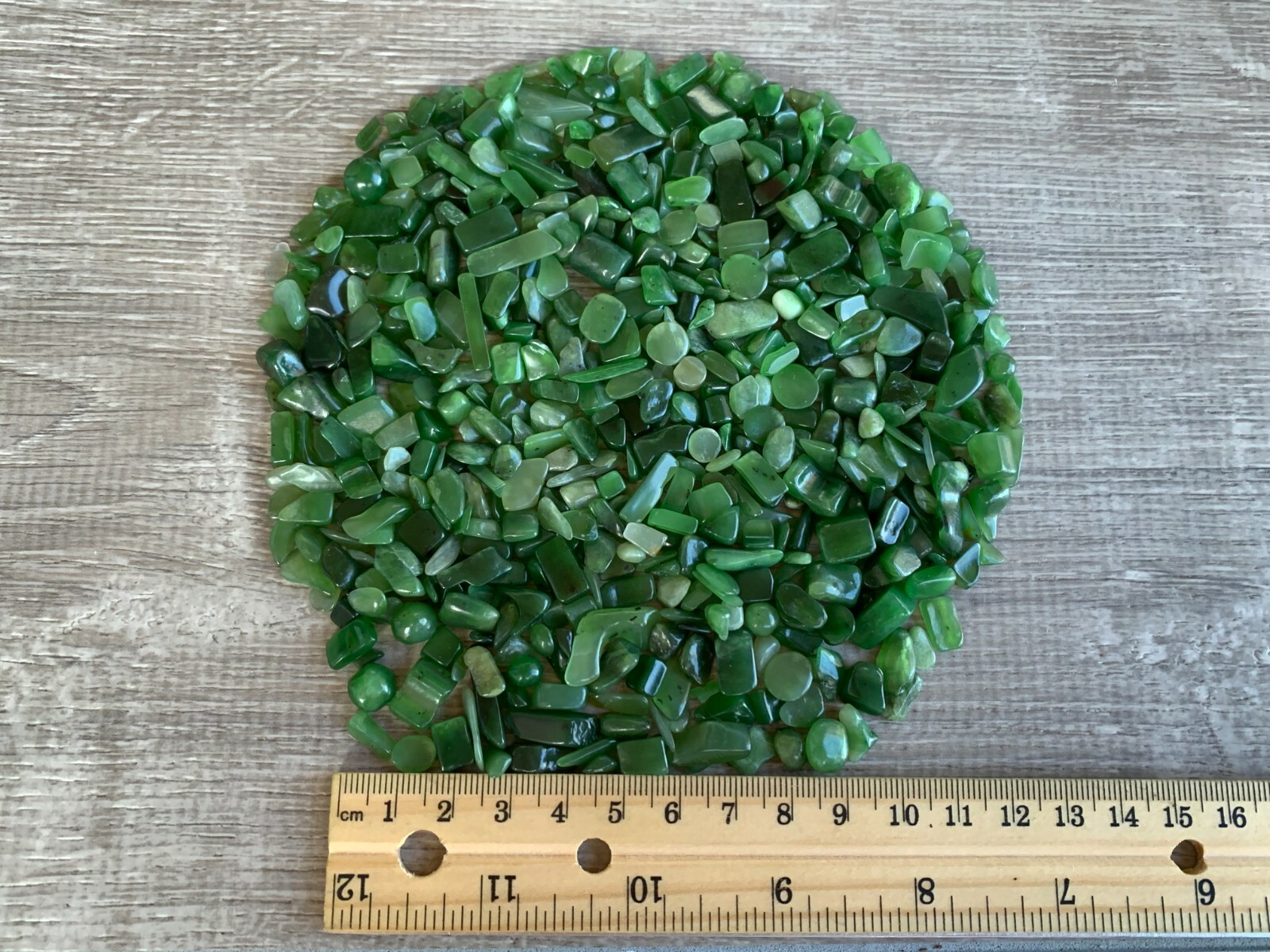 Grade A++ Nephrite Jade Semi Tumbled Gemstone Chips 5 – 15mm, Wholesale Bulk Lot