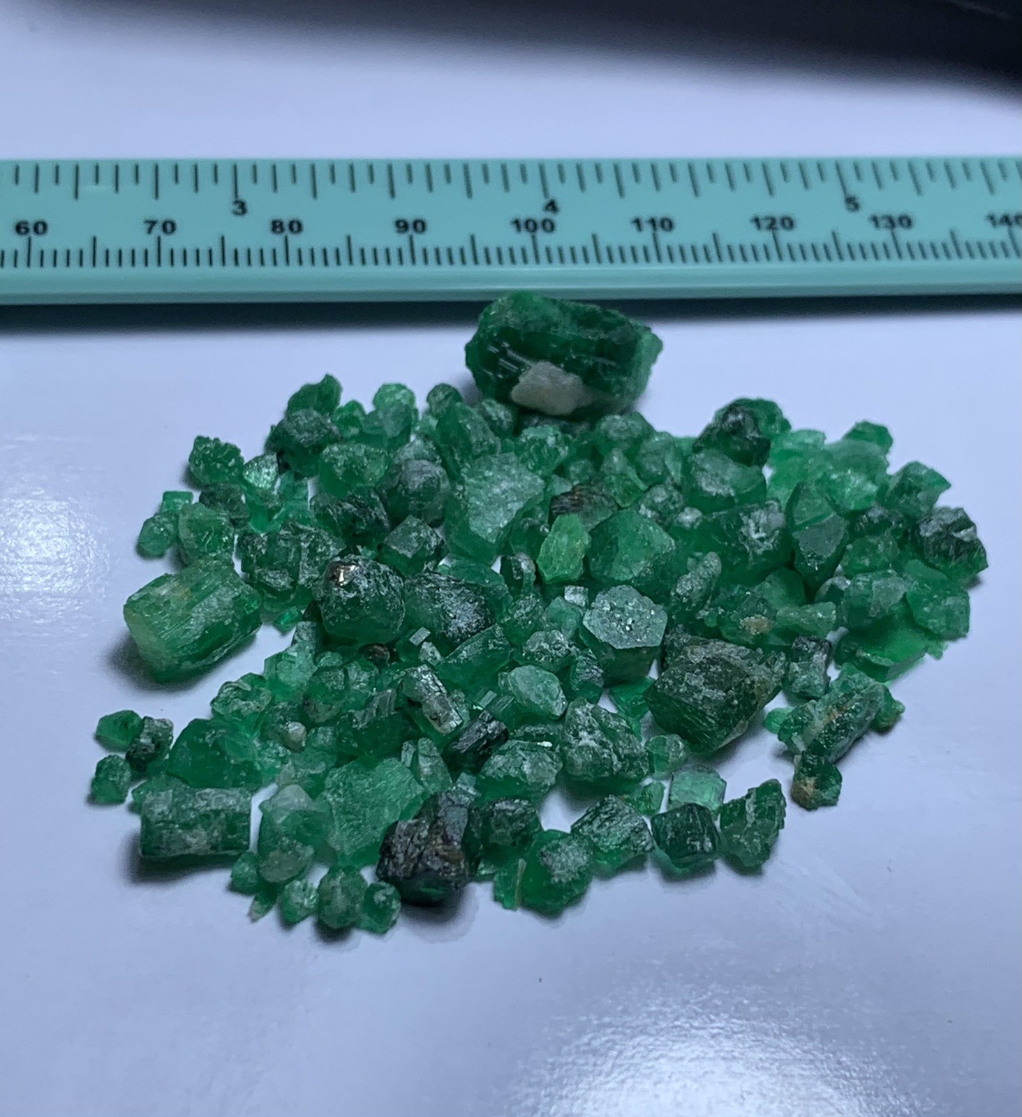 15 Gram Emerald Rough Crystal Jewellery Size From Swat Pakistan.