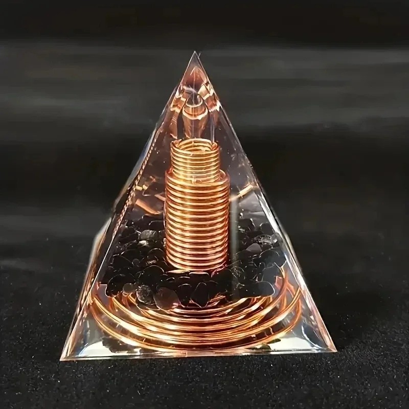 Orgonite Crystal Energy Pyramid Reiki Chakra Meditation Healing Decor 5 Styles