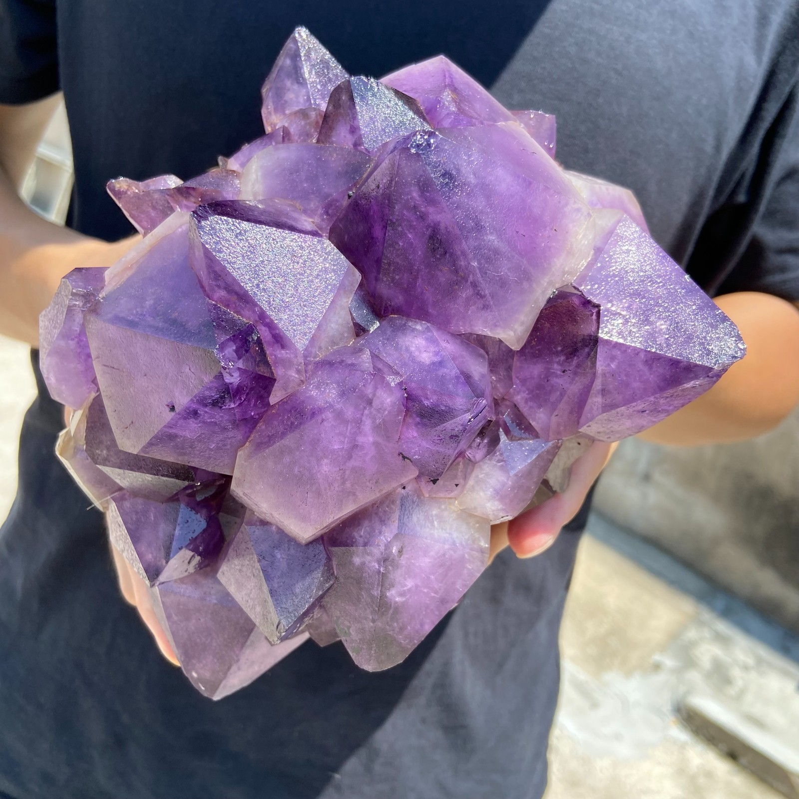 9.1lb Natural amethyst crystal cluster rough mineral specimen from Congo